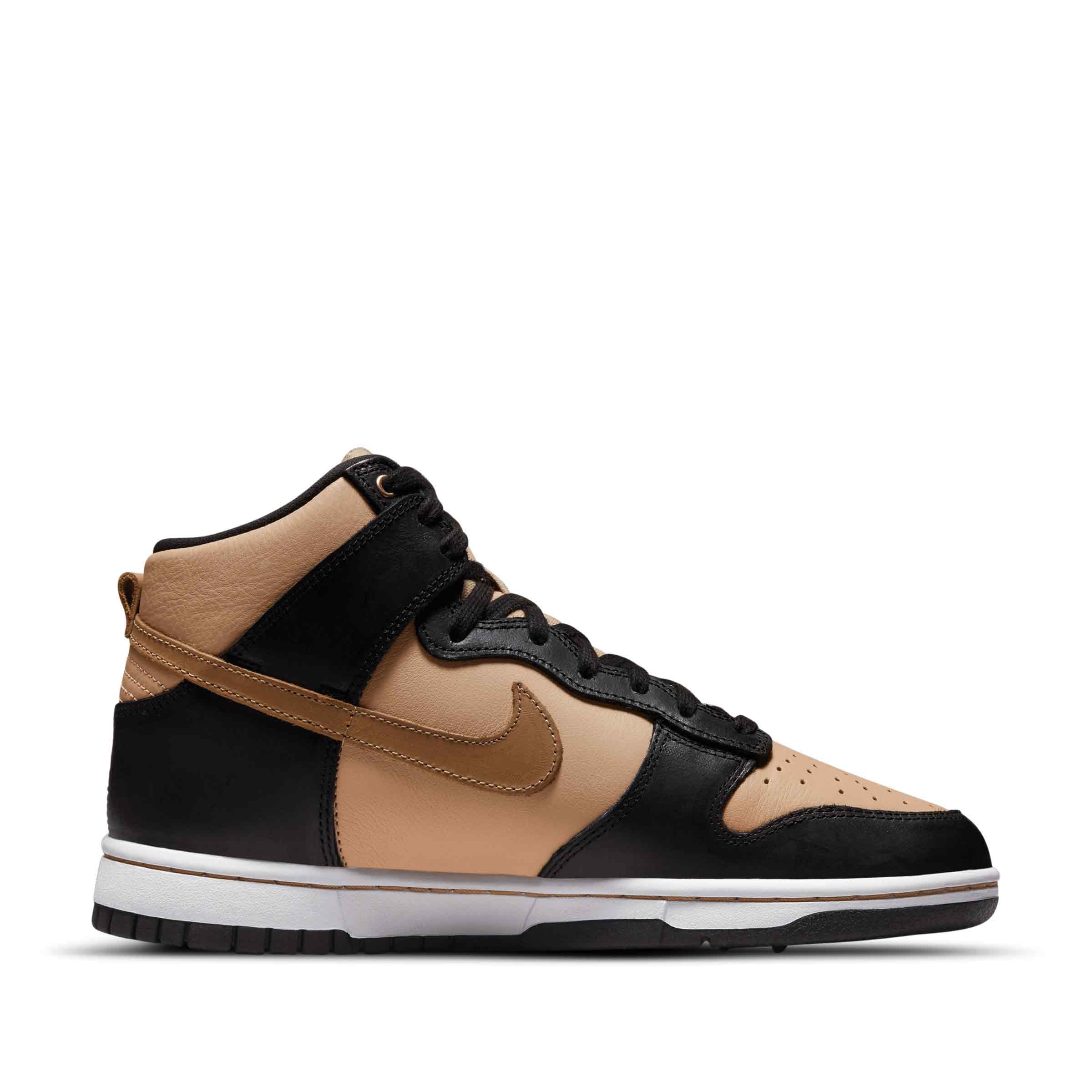 womens dunk high black white