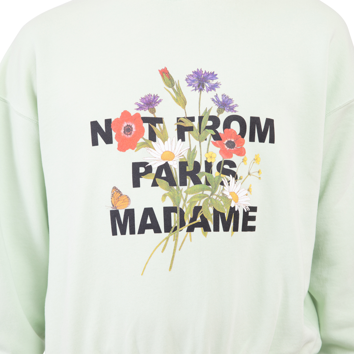Drôle De Monsieur Flower Slogan Sweatshirt
