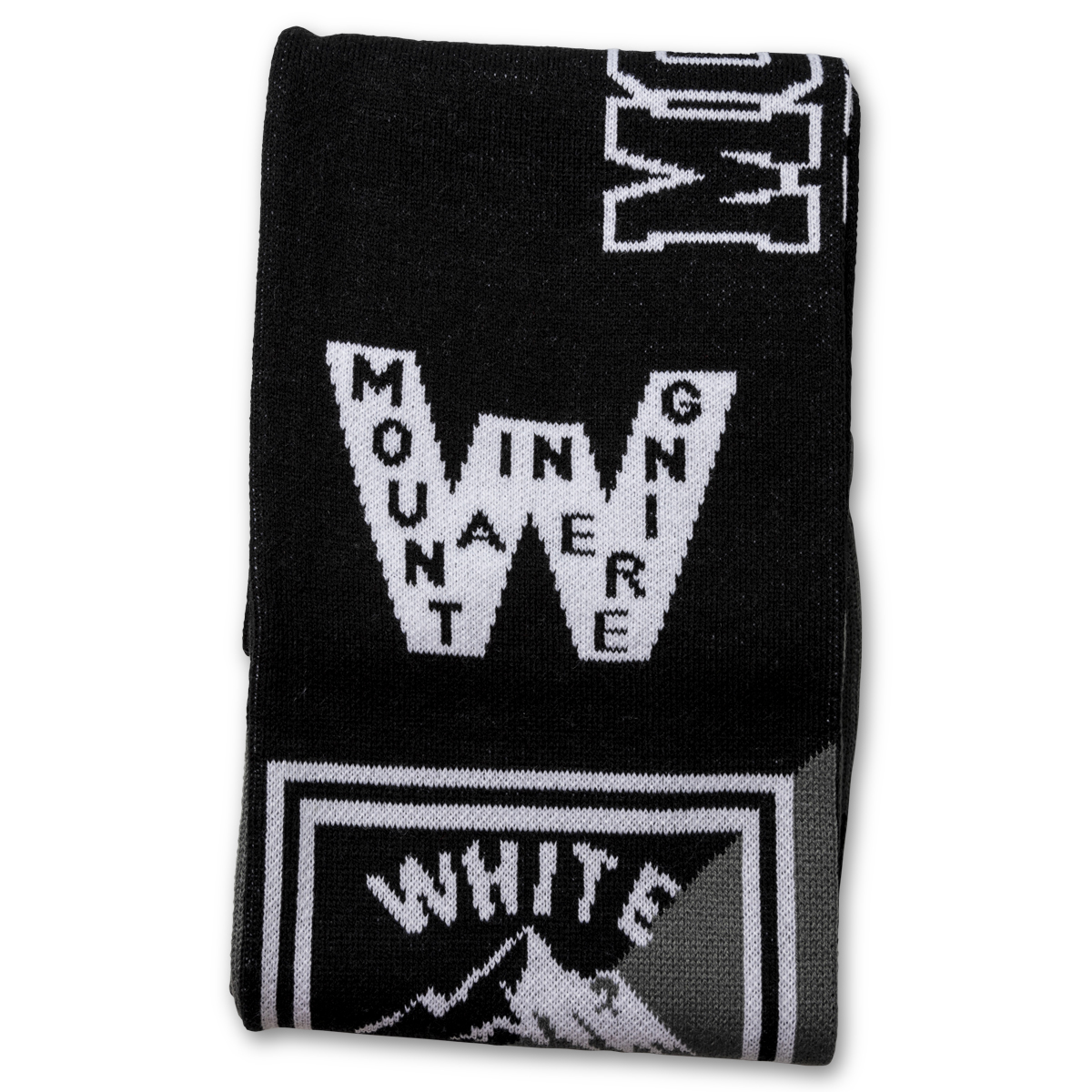 White Mountaineering Football Muffler Black