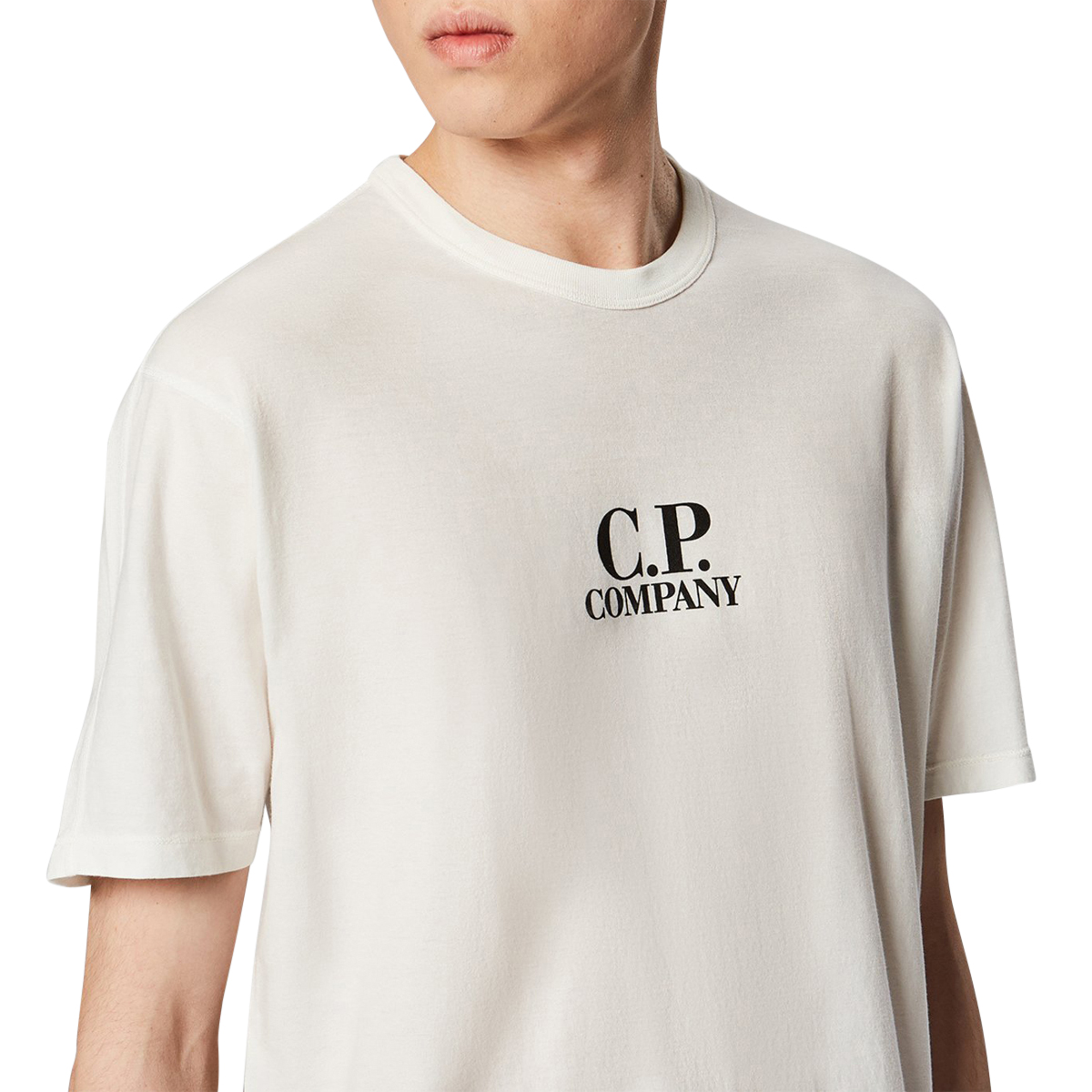CP Company Garment Dyed No Gravity Jersey Logo T-Shirt