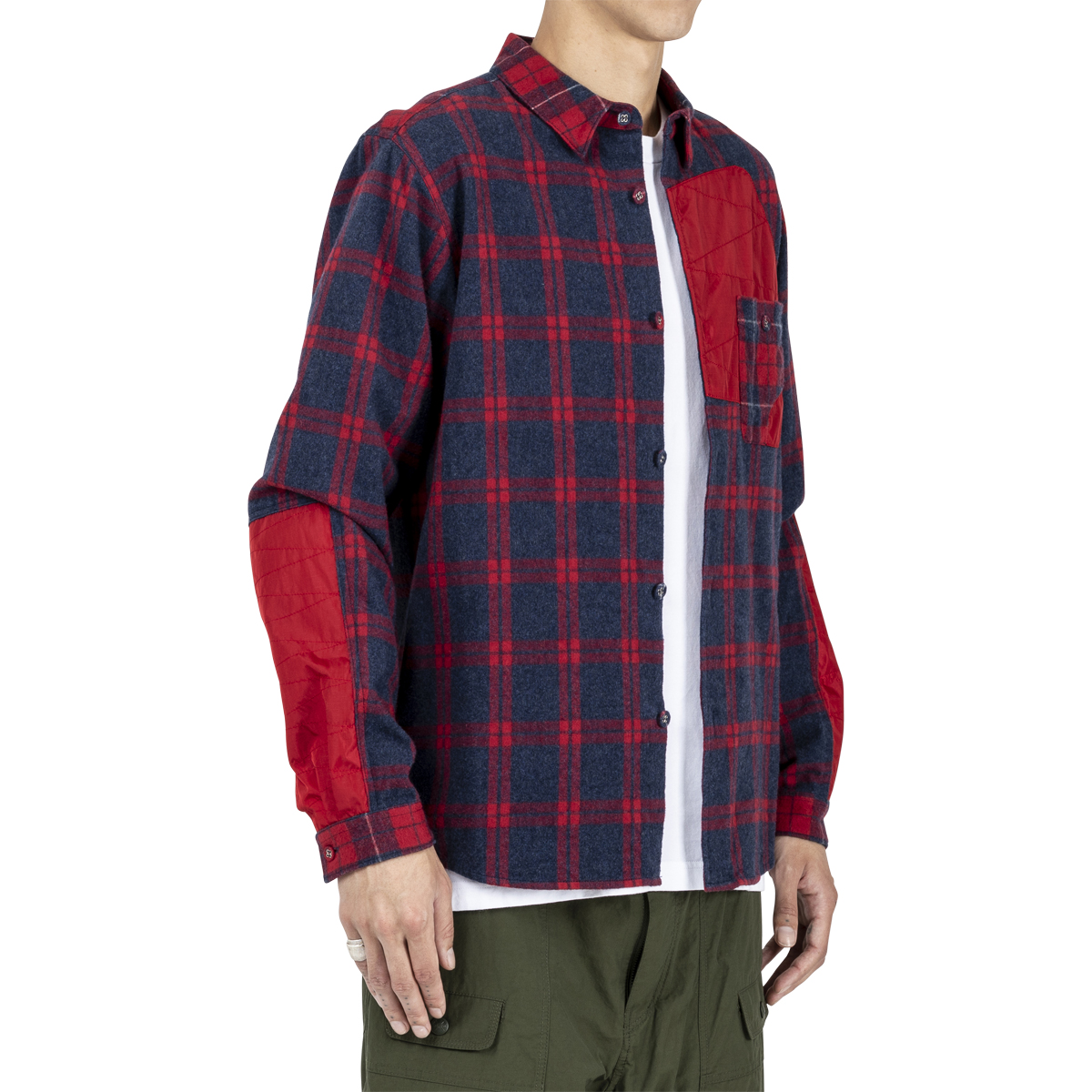 White Mountaineering Patched Check Shirt