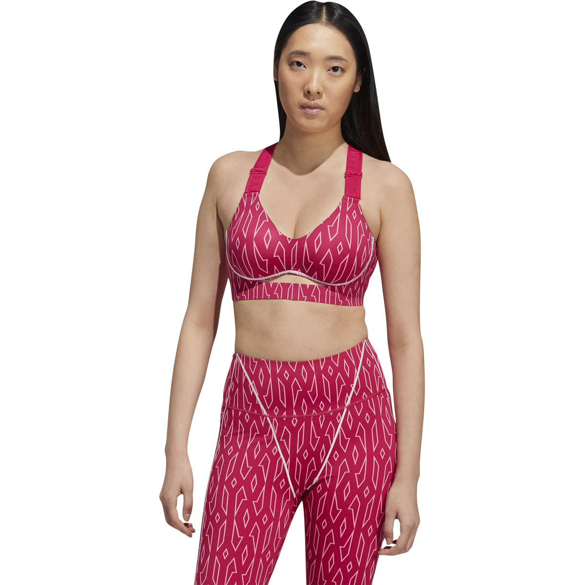 adidas IVY PARK Monogram Cut Out Bra Medium Support