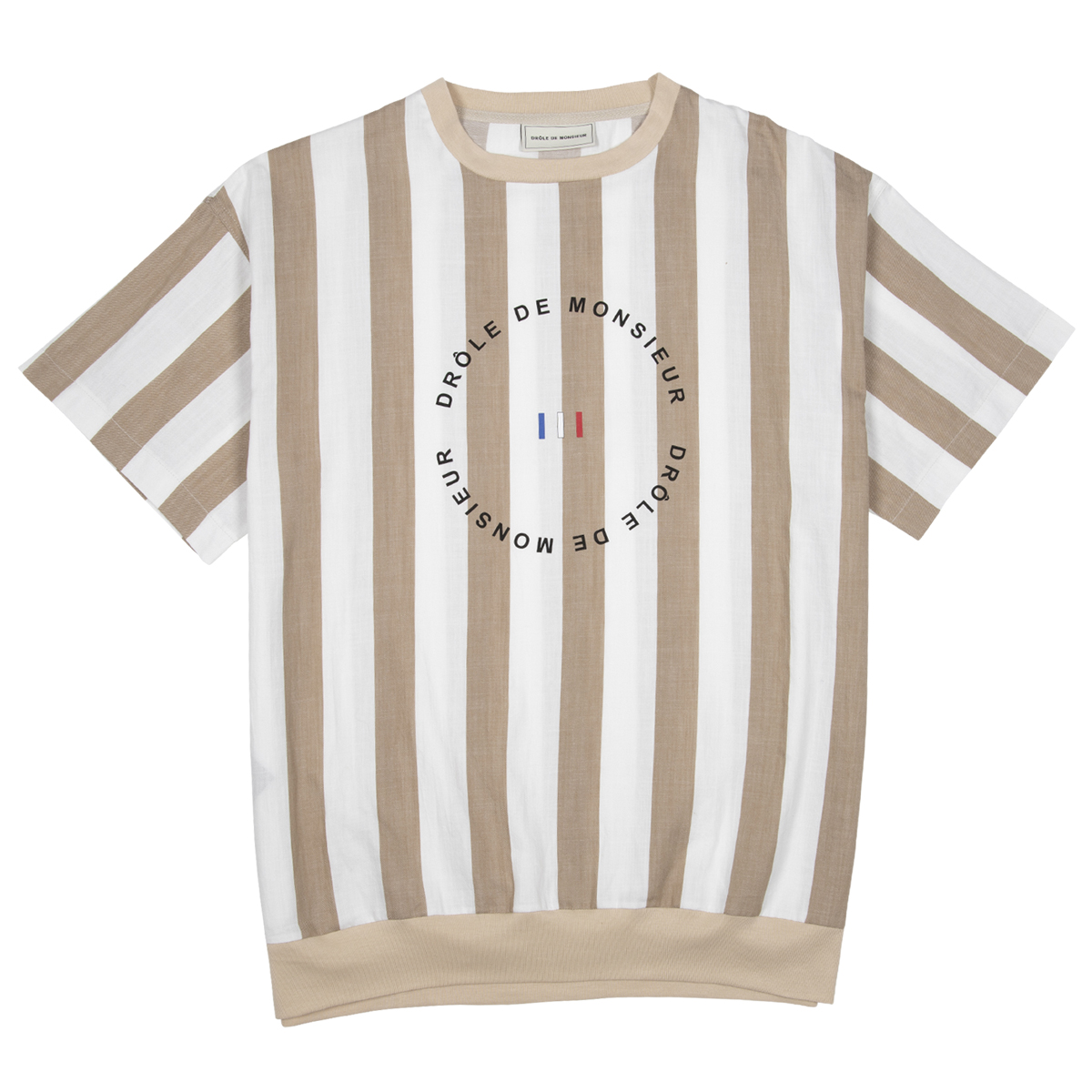 Drôle De Monsieur Stripy Woven T-Shirt