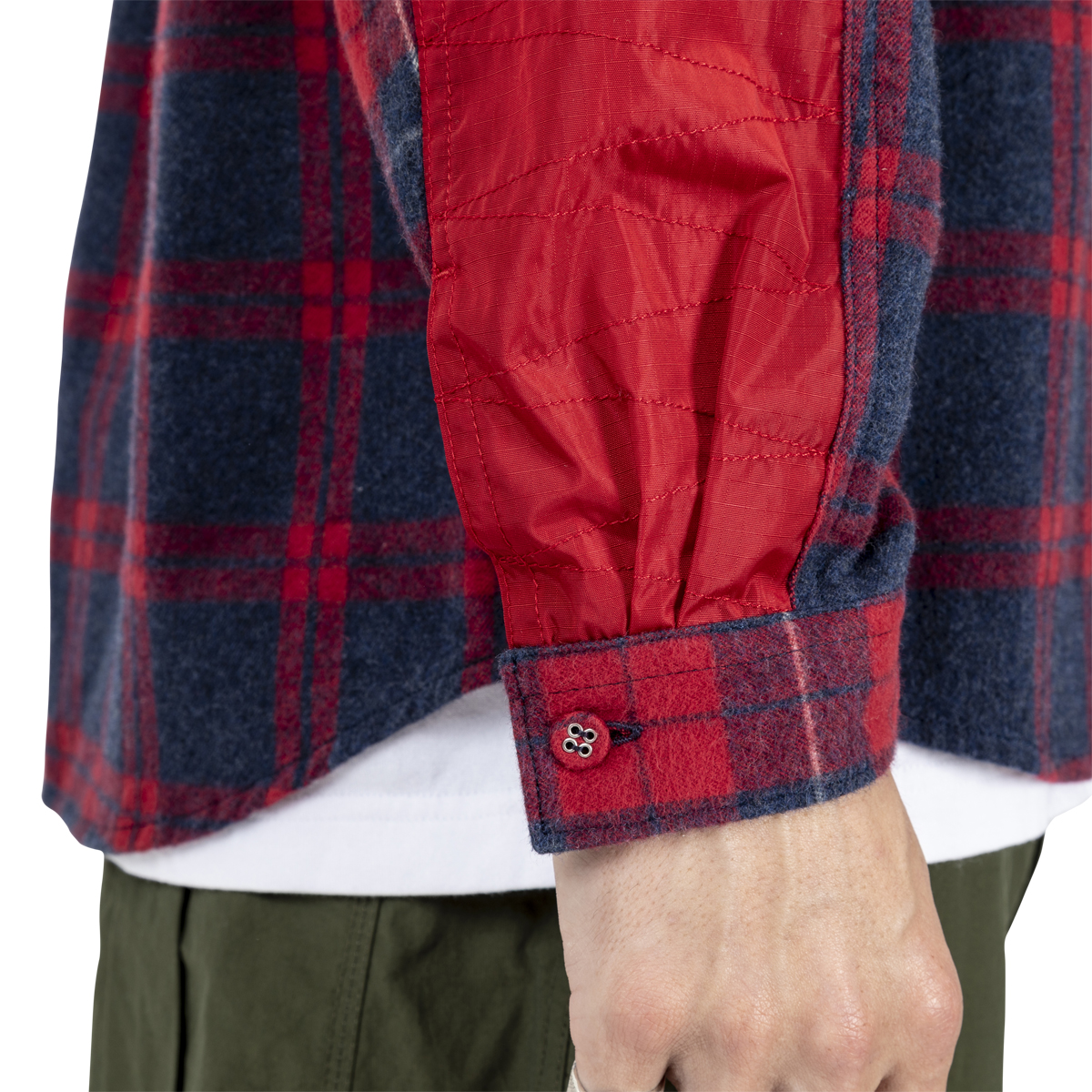 White Mountaineering Patched Check Shirt