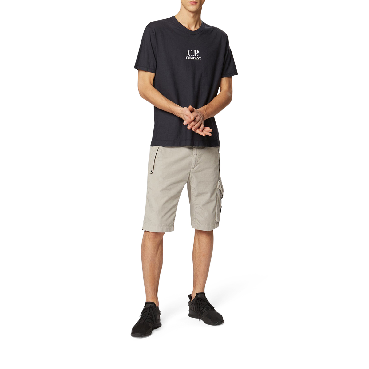 CP Company Garment Dyed No Gravity Jersey Logo T-Shirt