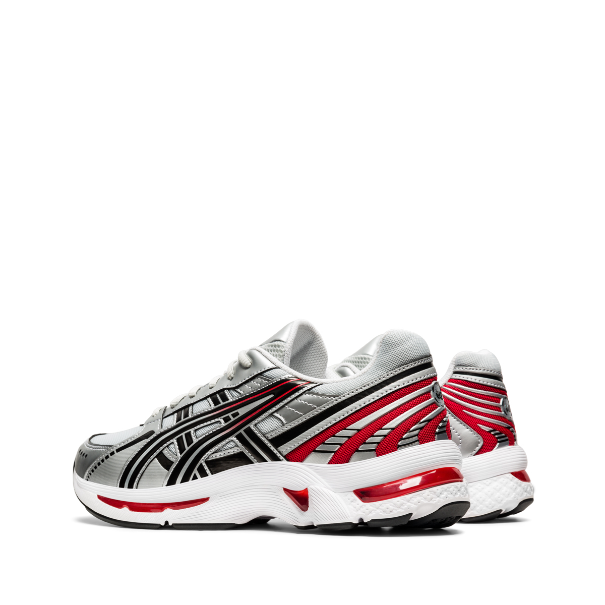 ASICS GEL-Kyrios Silver Red Back Angle
