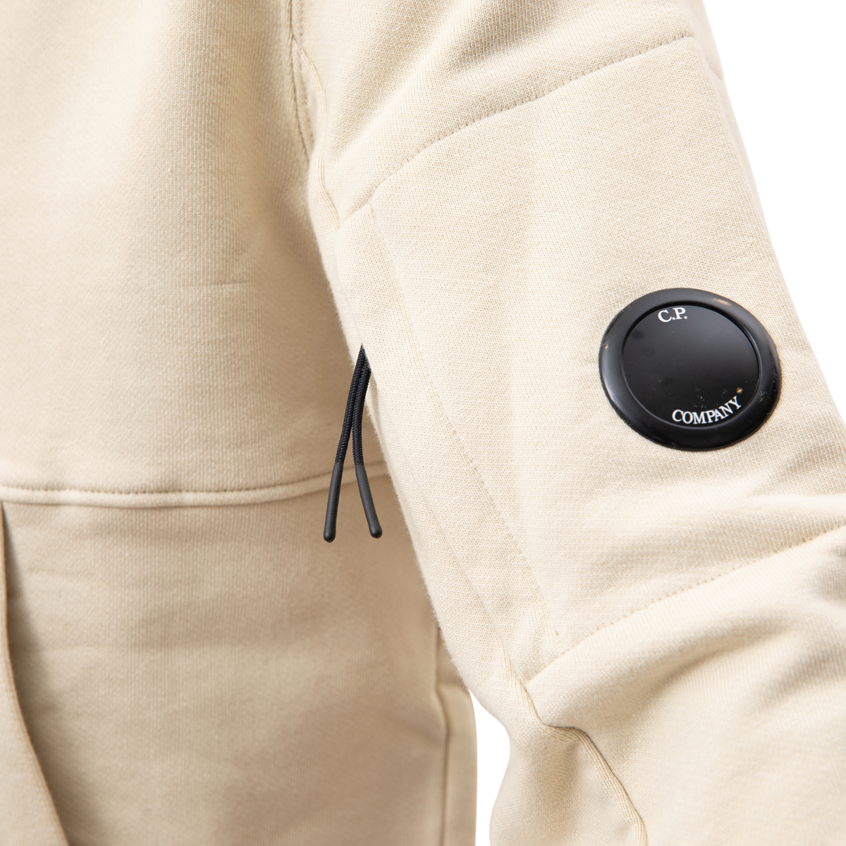 CP Company Diagonal Raised Fleece Pullover Lens Hoodie