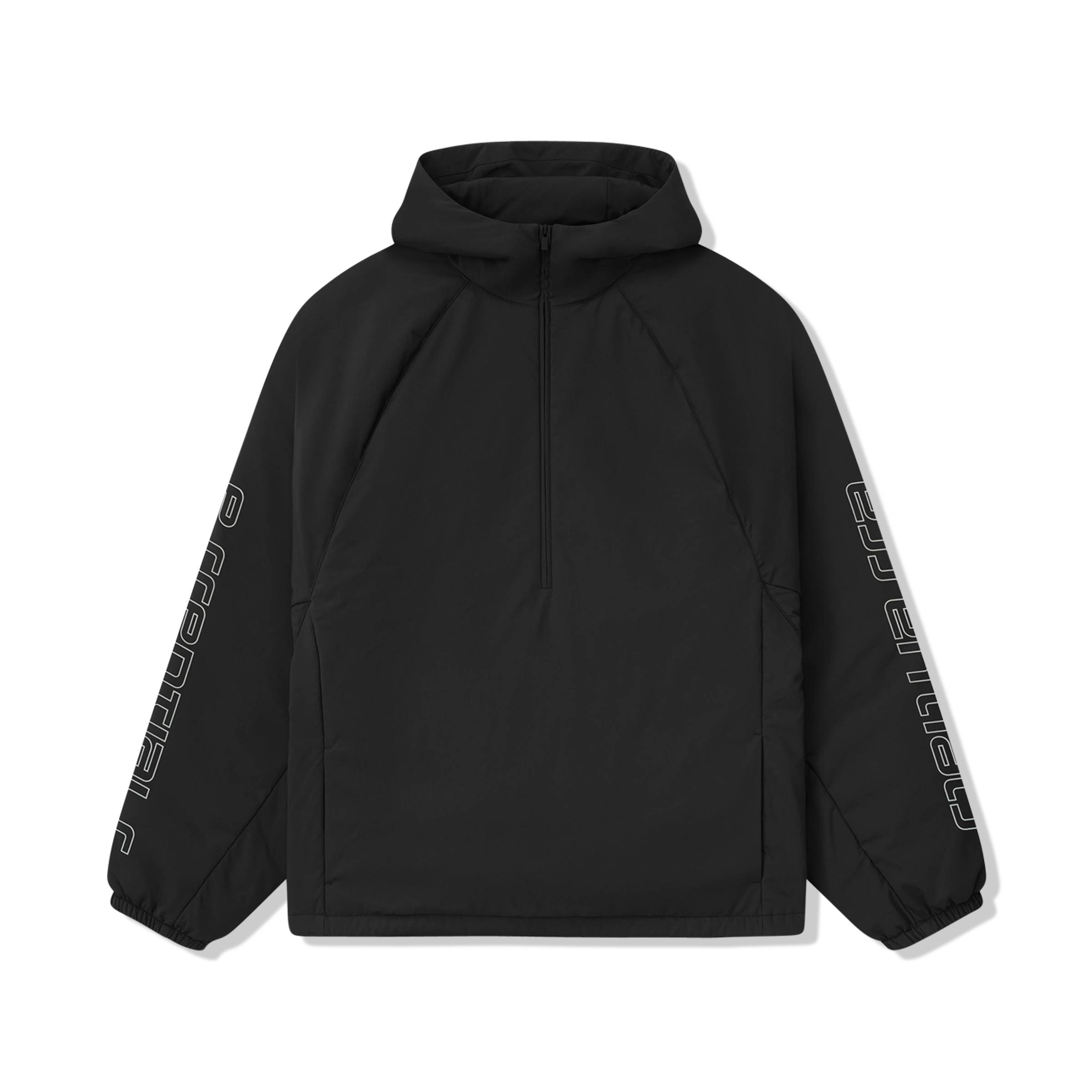 A&F PULLOVER BLACK NYLON ANORAK（1960'S） Tech Nylon Half Zip Anorak Vintage Black | SUBTYPE