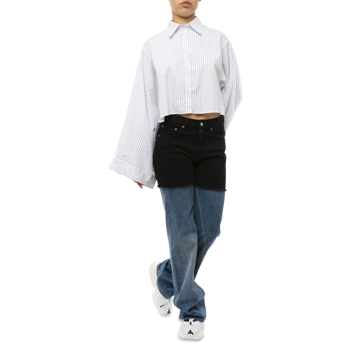 MM6 Maison Margiela 14 Oz Spliced Jeans