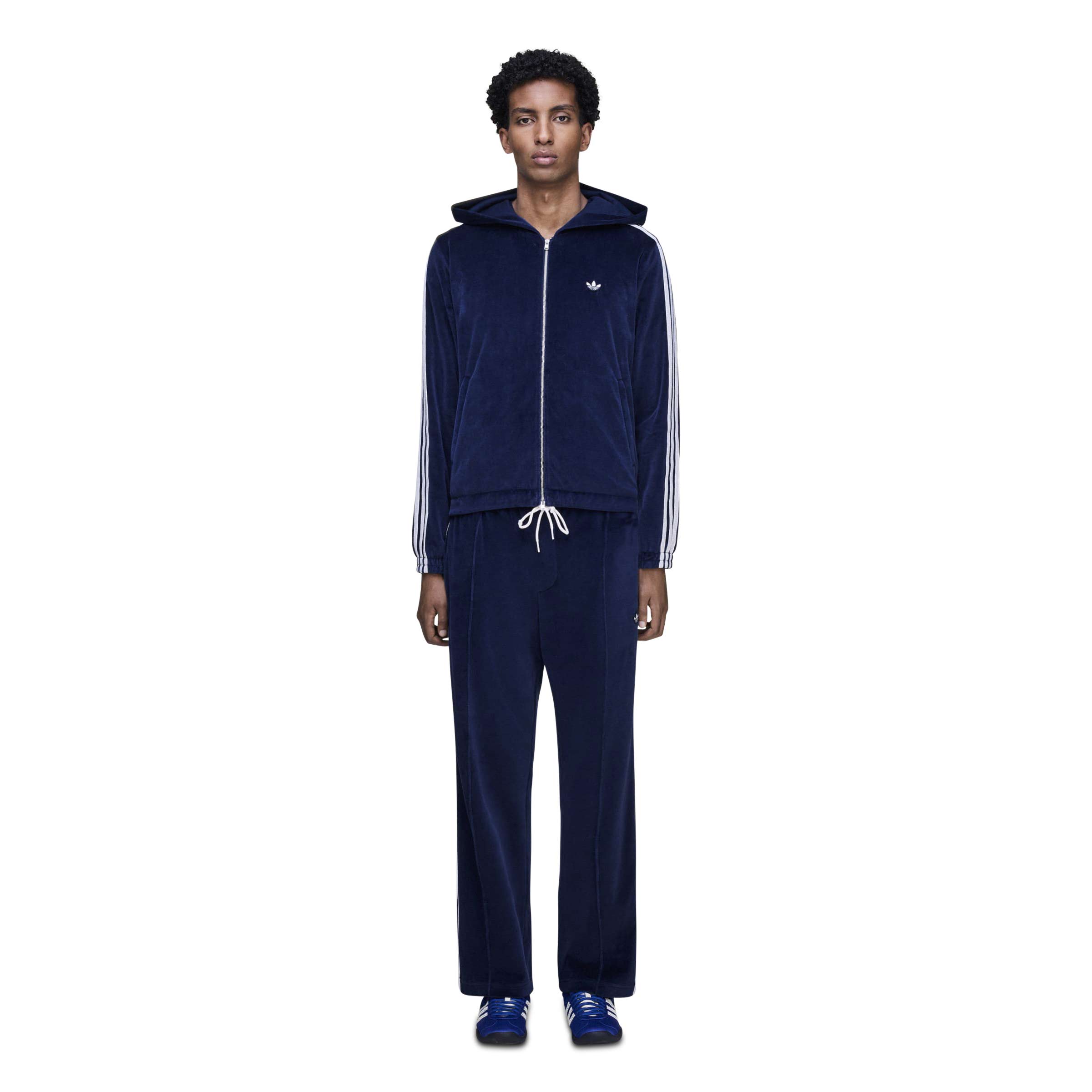 Wales Bonner Velour Track Pant Collegiate Navy | SUBTYPE