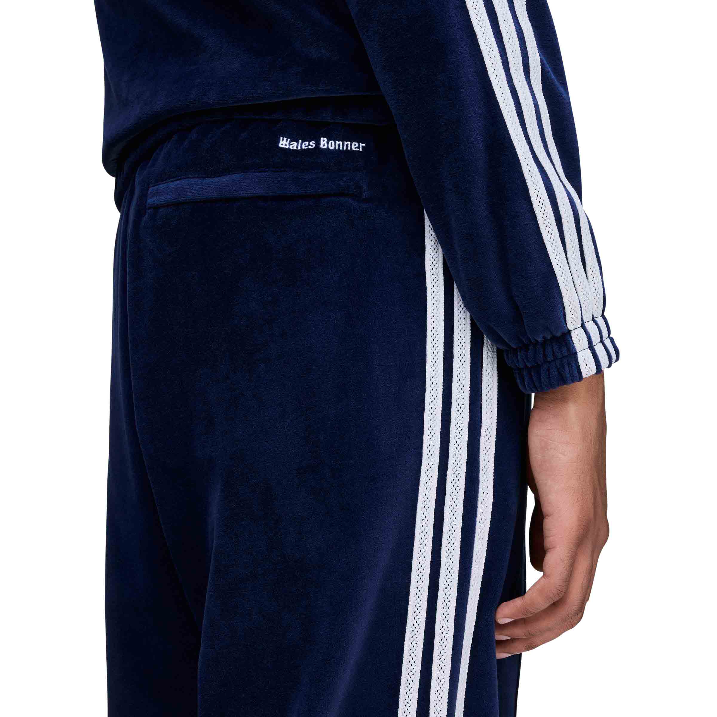 Wales Bonner Velour Track Pant Collegiate Navy | SUBTYPE
