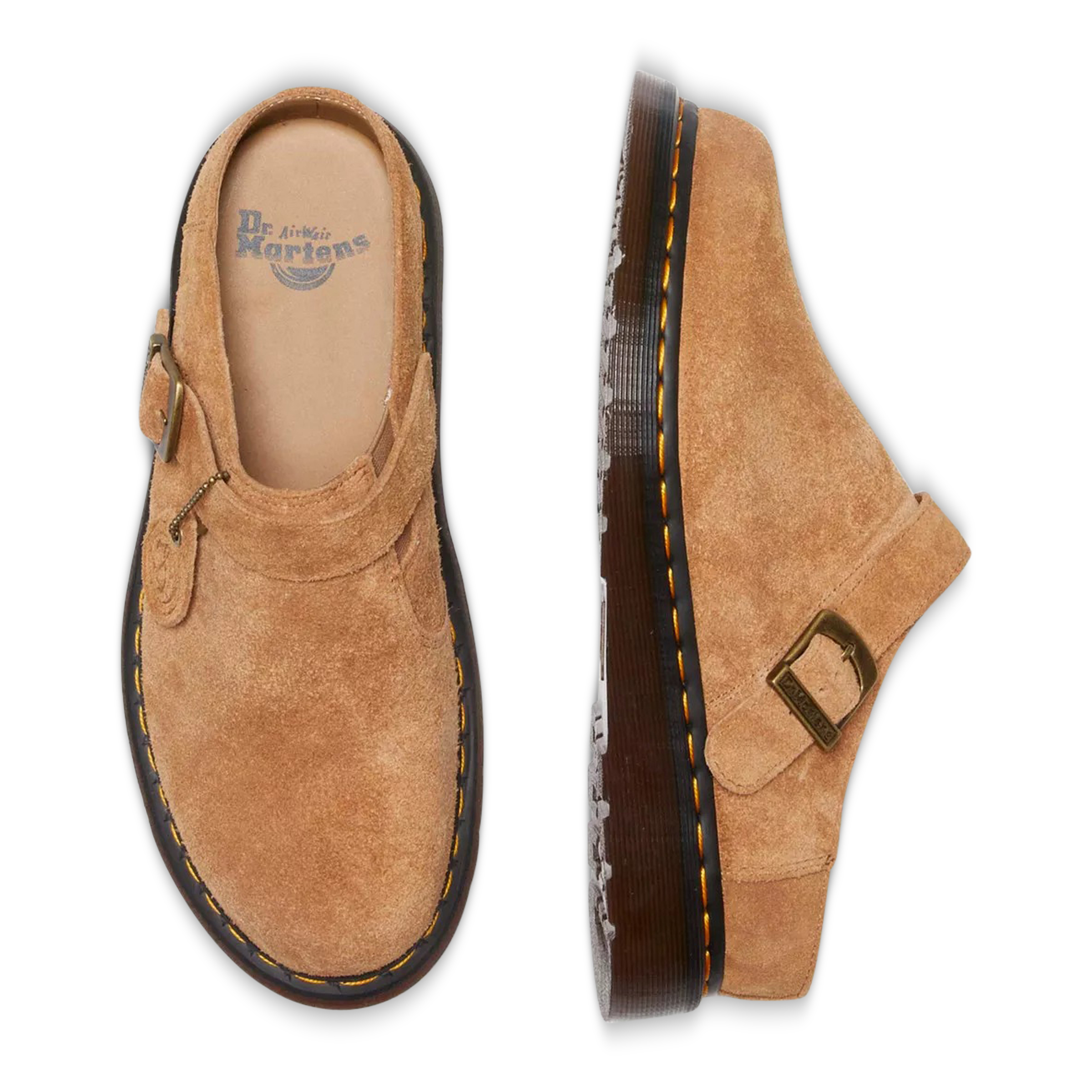 Isham Buckle Mule Sandy Tan Desert Oasis Suede | SUBTYPE
