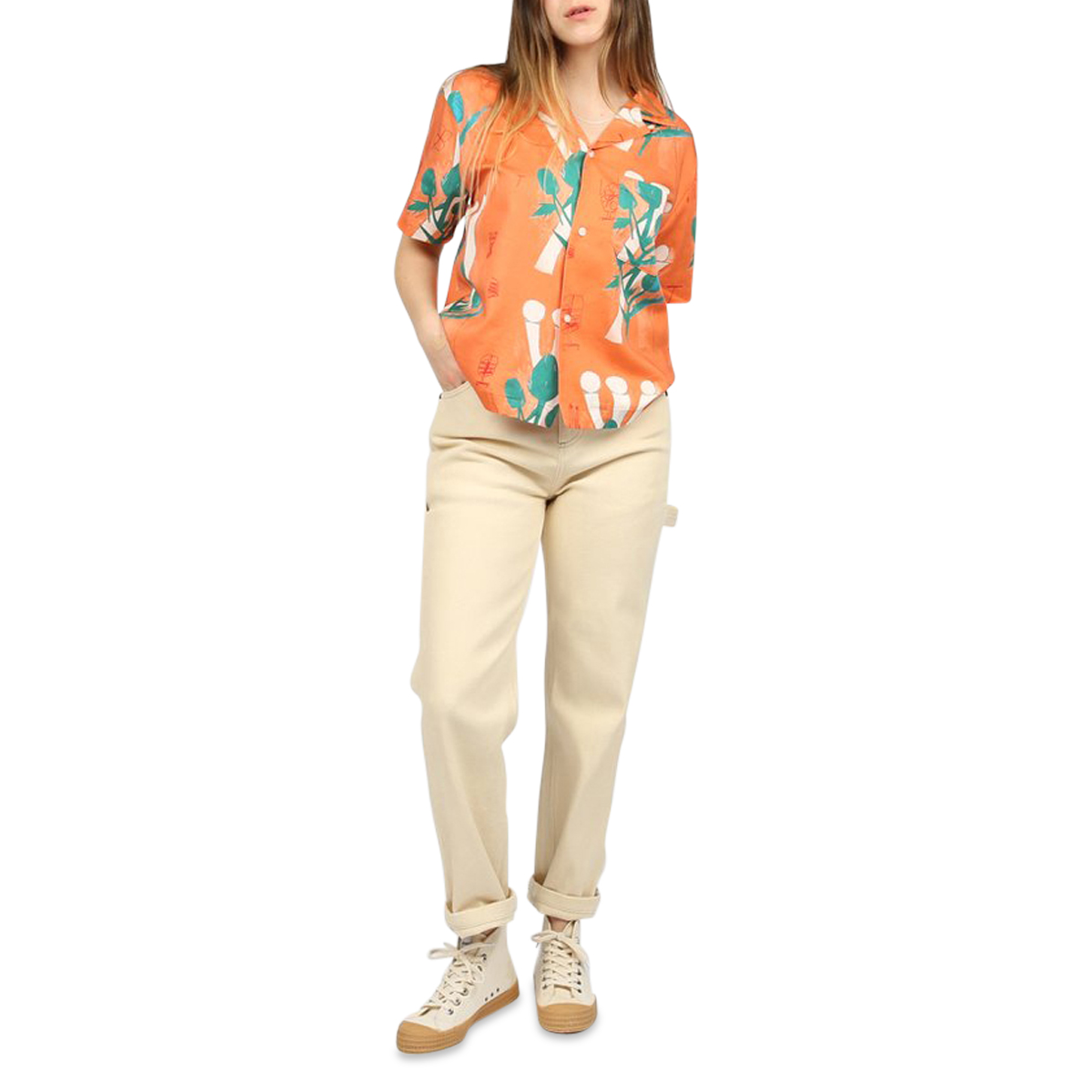 Flowers Shirt - Shrimp | Subtype
