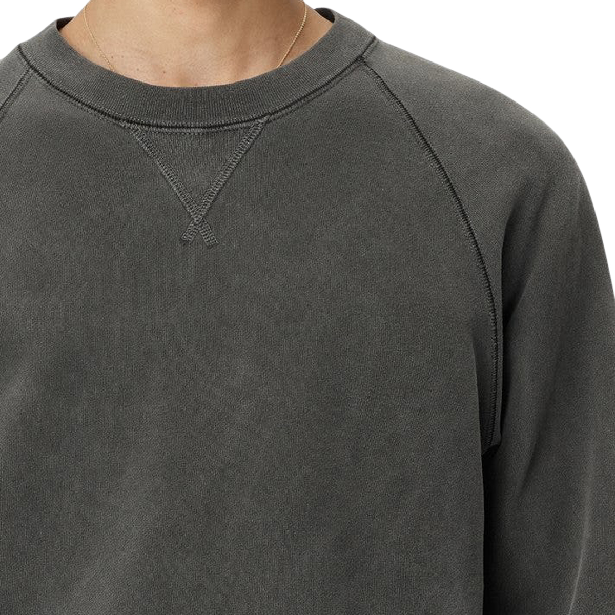 John Elliott Loose Stitch Raglan Crew - Washed Black | Subtype