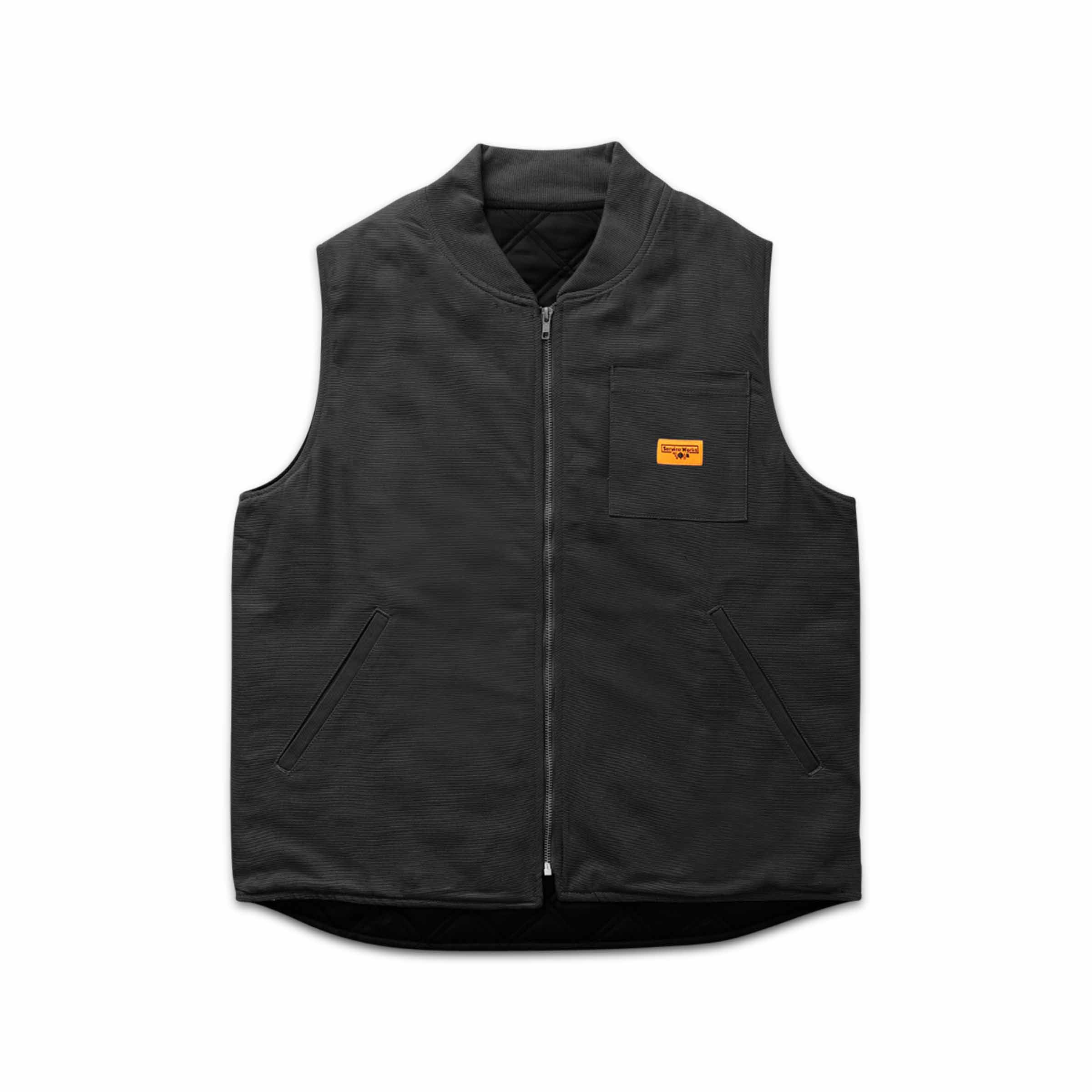 トップス PORTVEL NULABEL WORK VEST SIZE 2 BLACK PORTVEL NULABEL WORK VEST SIZE 2 BLACK（NULABEL｜WORK DRESS