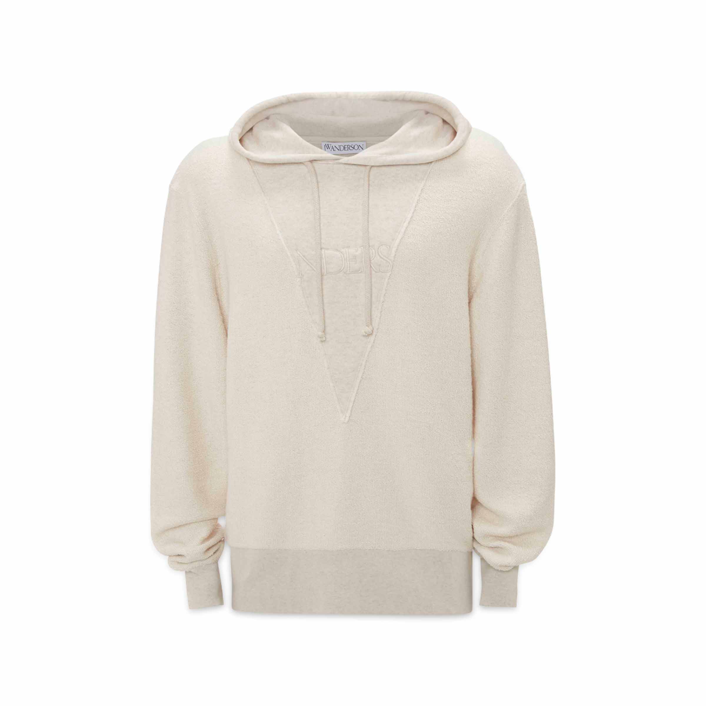 【J W ANDERSON】Textured Hoodie Oatmeal J W ANDERSON】Textured Hoodie Oatmeal