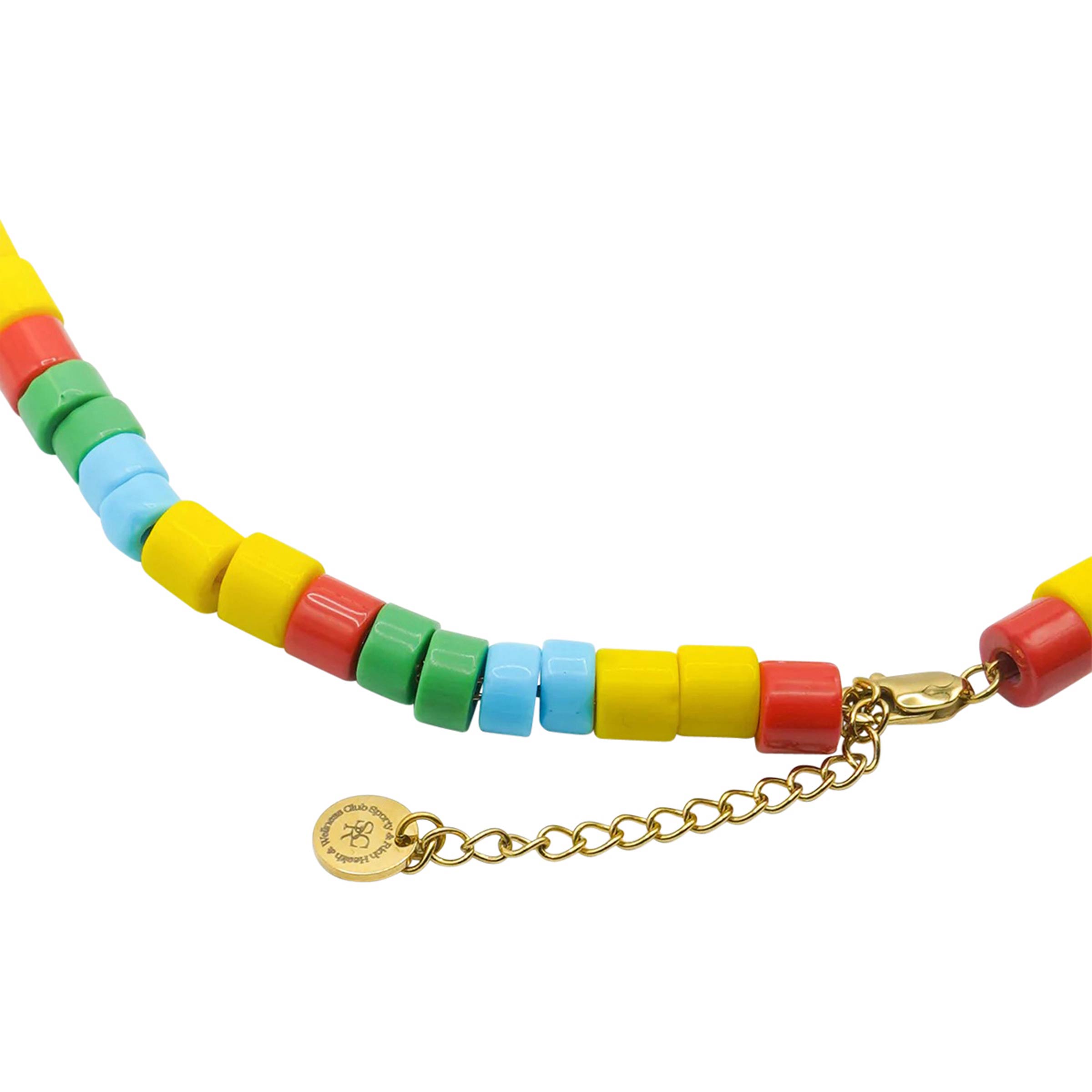 Sporty & Rich Wellness Bead Necklace Multi SUBTYPE
