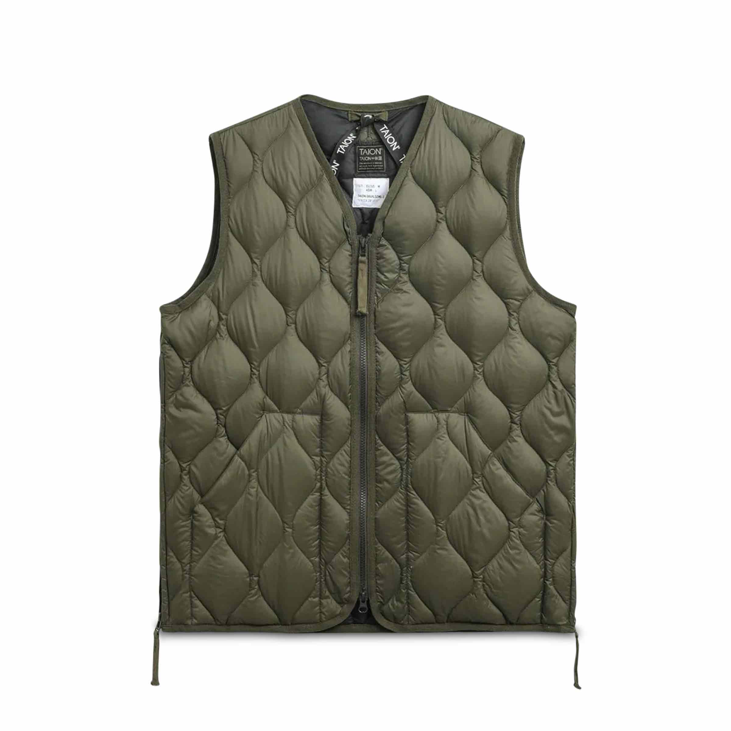 Military V-Neck Soft-Shell Down Vest Black | SUBTYPE