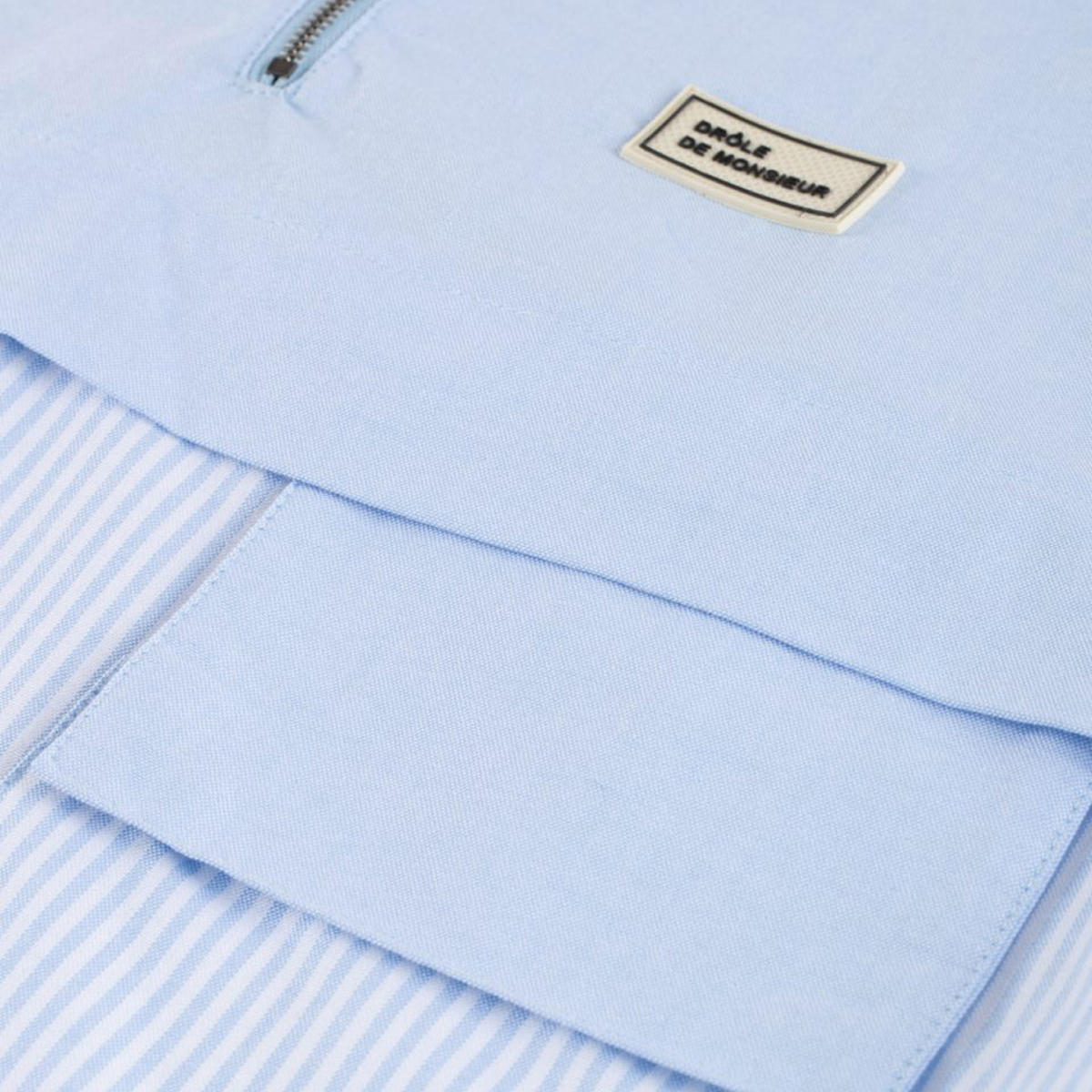 Drôle De Monsieur Oxford Zipped Top