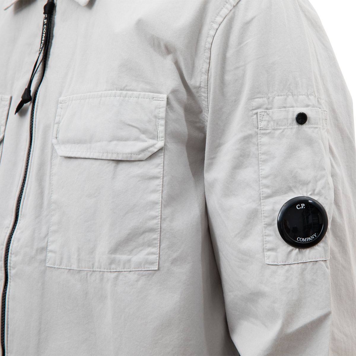 CP Company Garment Dyed Emerized Gabardine Zipped Lens Shirt