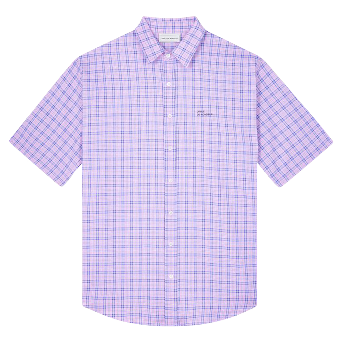 Drôle De Monsieur Check Oversized Shirt