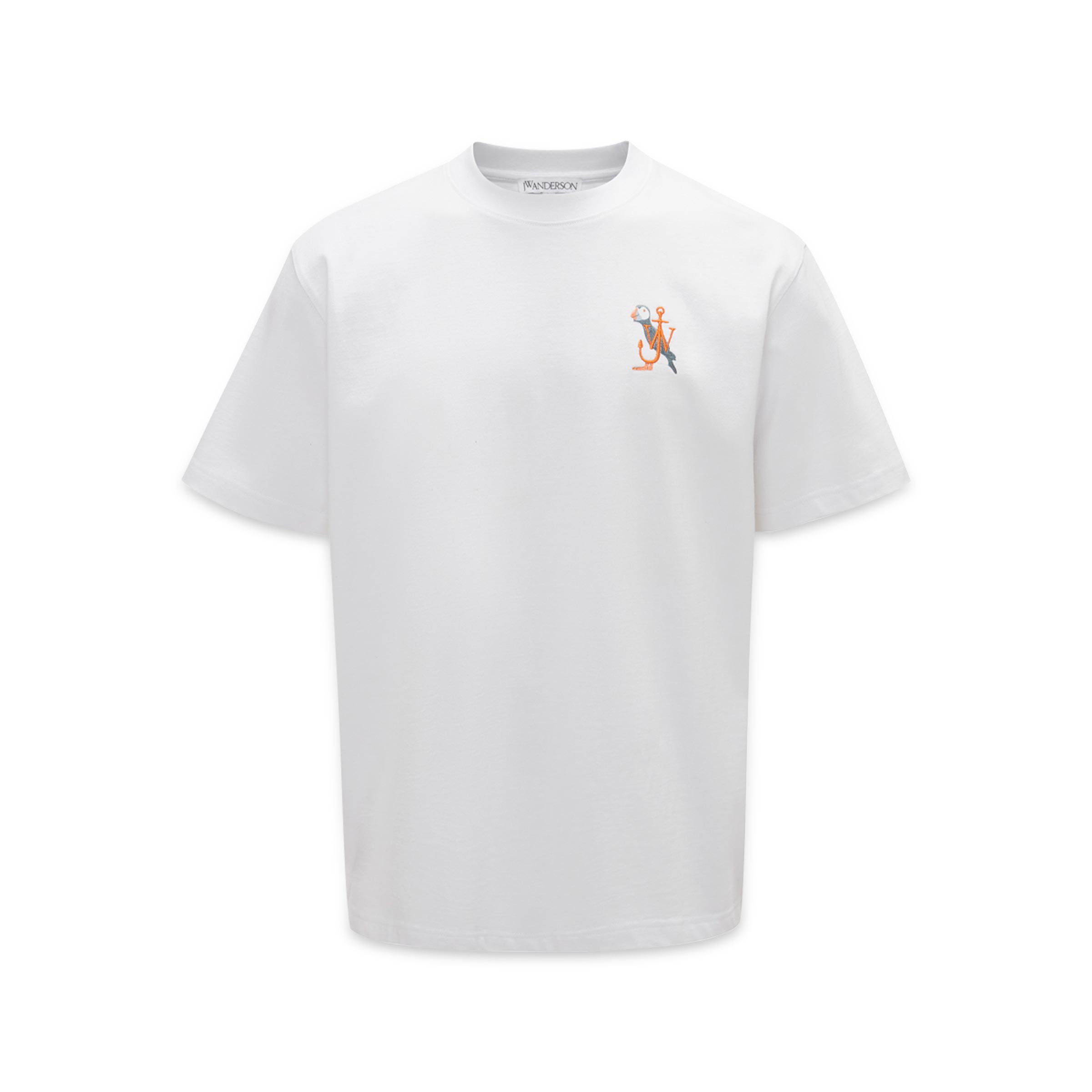 Puffin Embroidery T-Shirt White | SUBTYPE