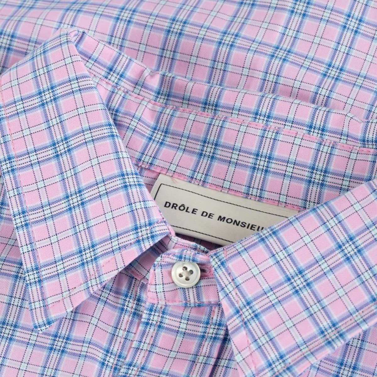 Drôle De Monsieur Check Oversized Shirt