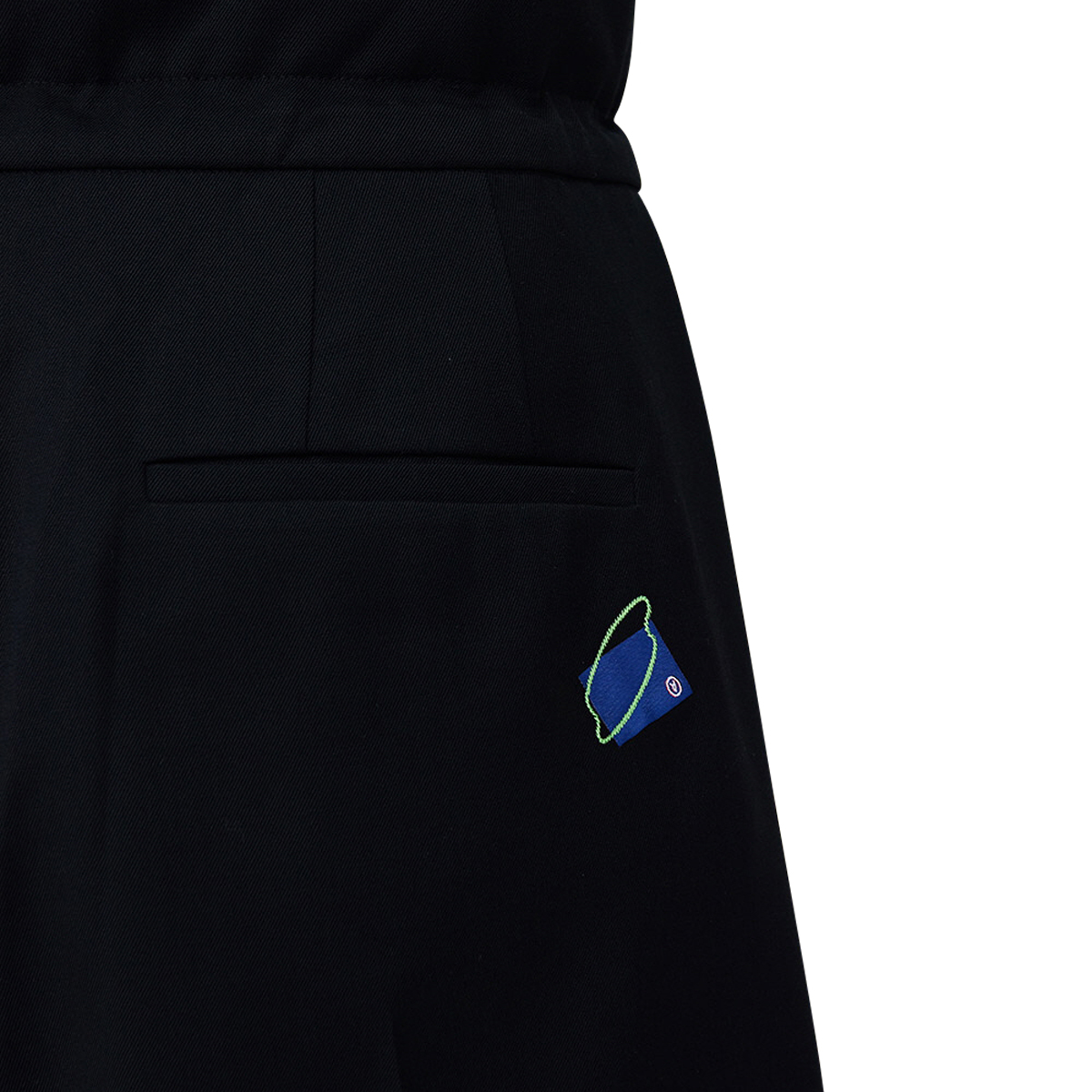 ADER Error Kustic Trousers Black Front Detail