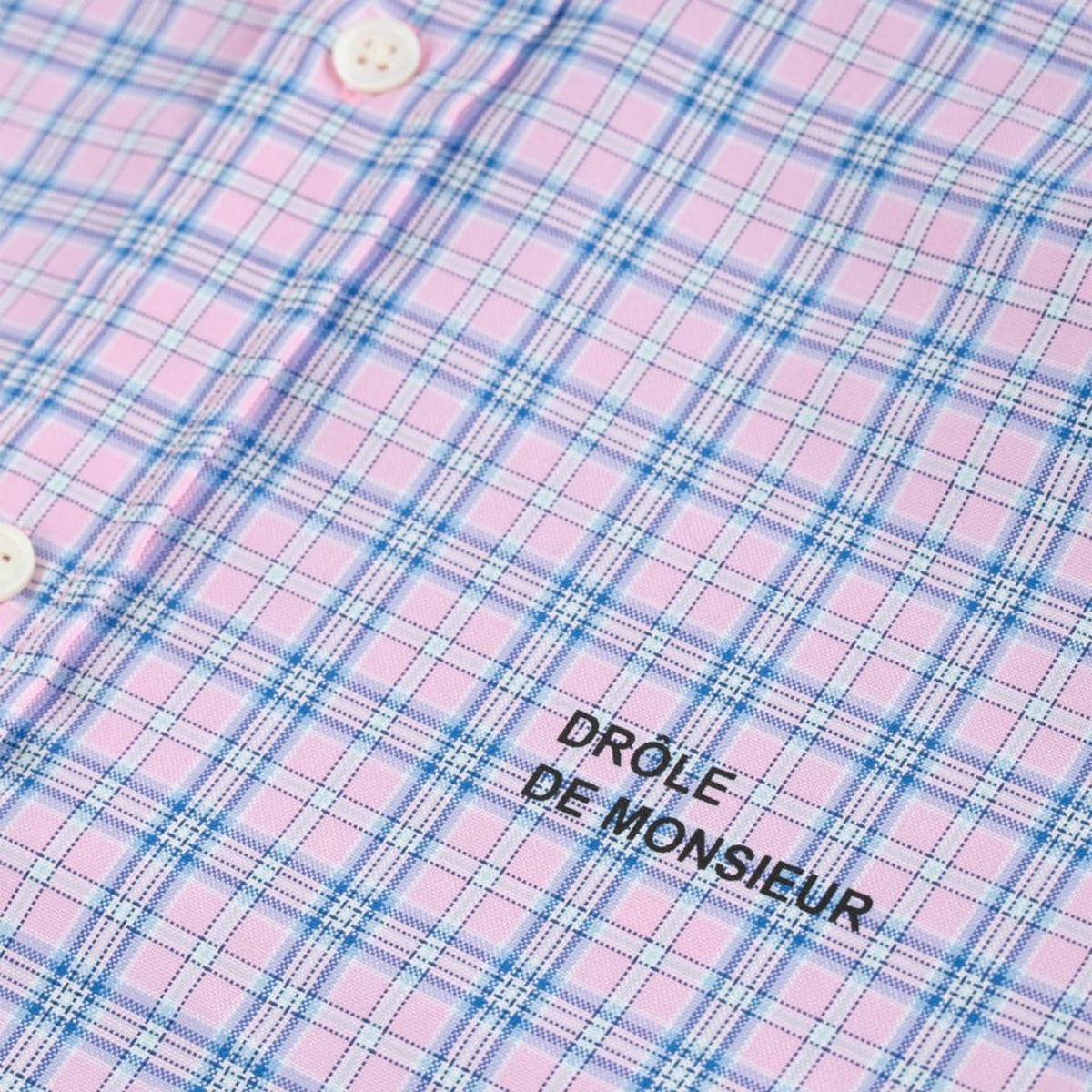 Drôle De Monsieur Check Oversized Shirt