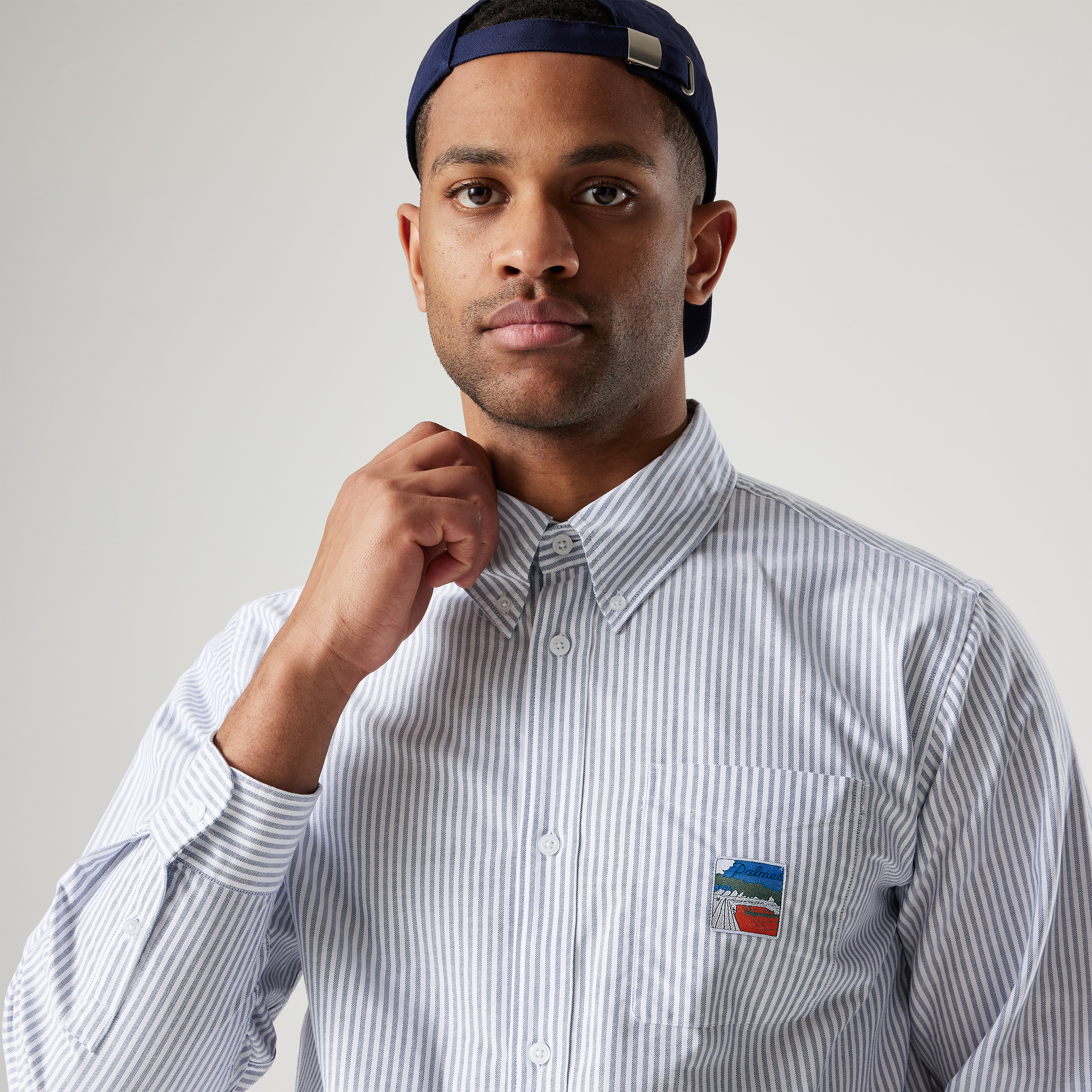 Deuce Oxford L/S Shirt Blue Stripe SUBTYPE