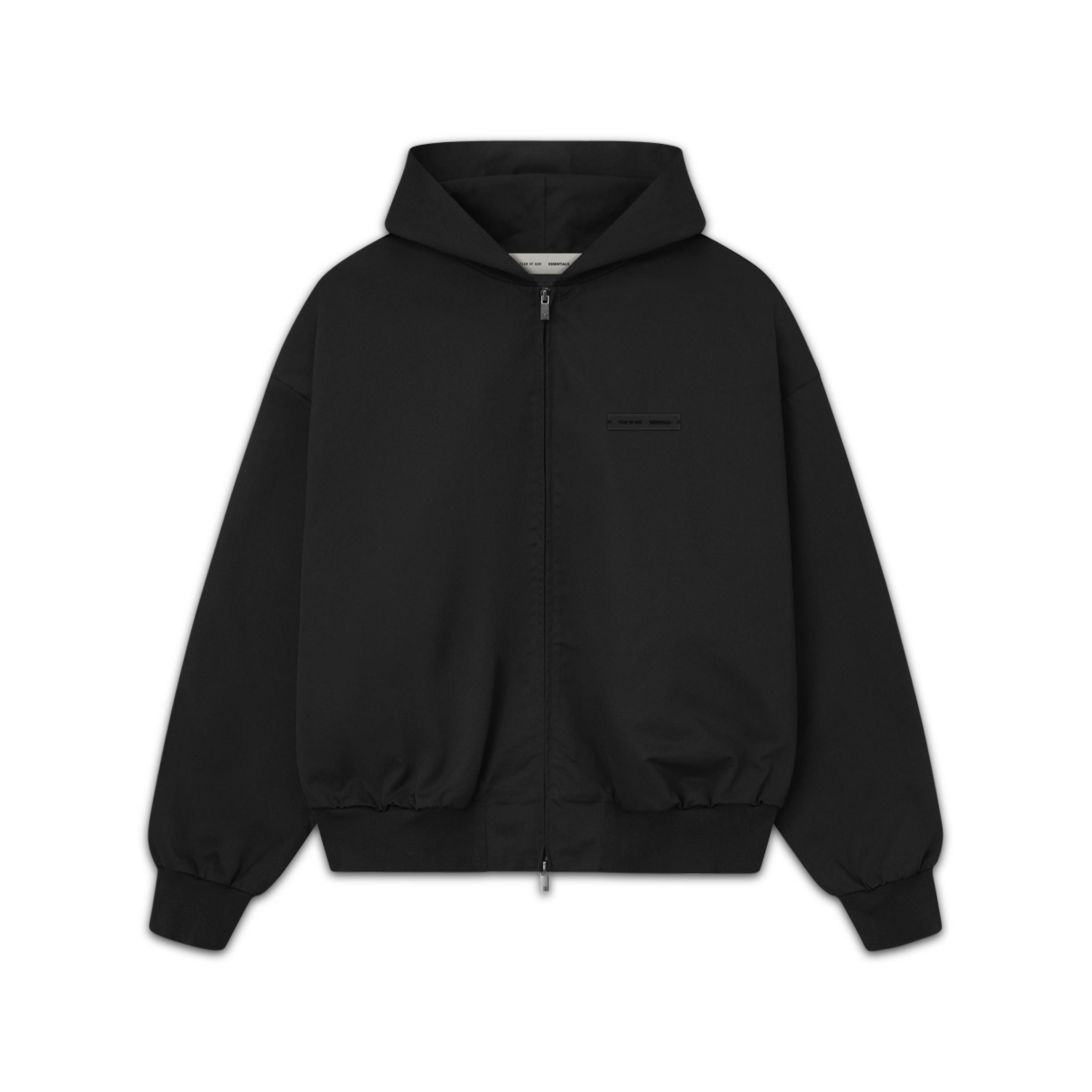 Twill Hooded Bomber Jet Black | SUBTYPE Twill Hooded Bomber Jet Black | SUBTYPE