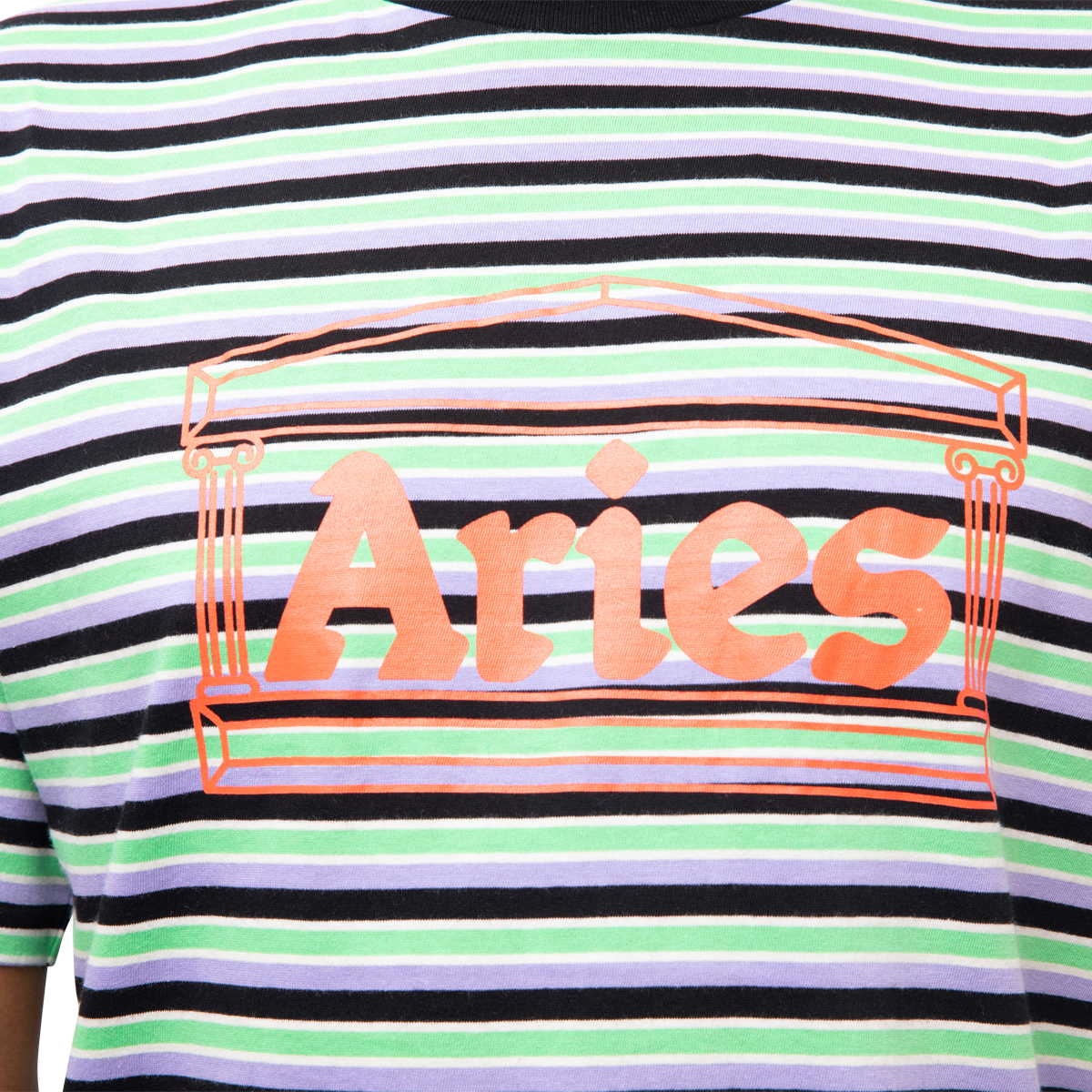Aries Striped Temple Tee