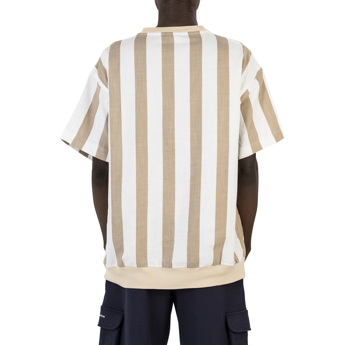 Drôle De Monsieur Stripy Woven T-Shirt
