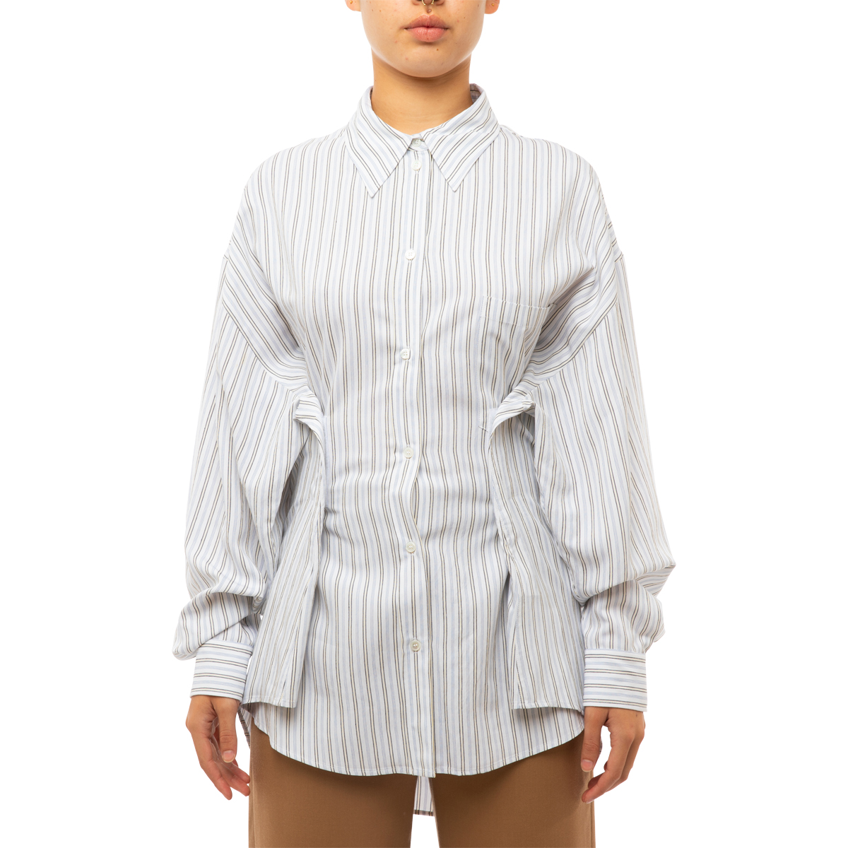 MM6 Maison Margiela Striped Viscose Shirt