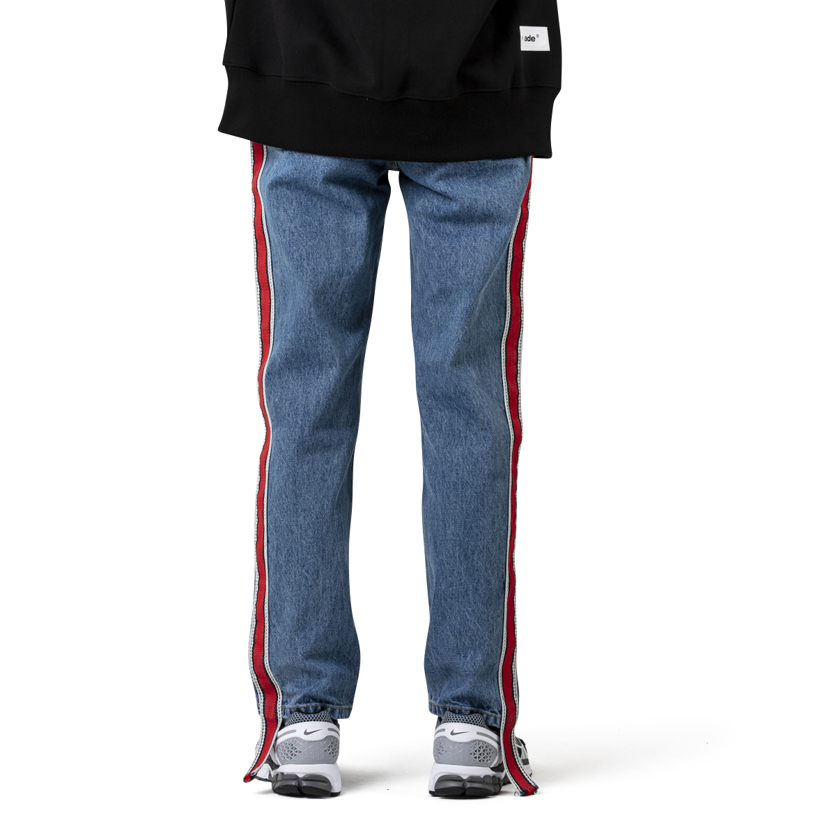 ADER Error Side-Stripe Cropped Jeans