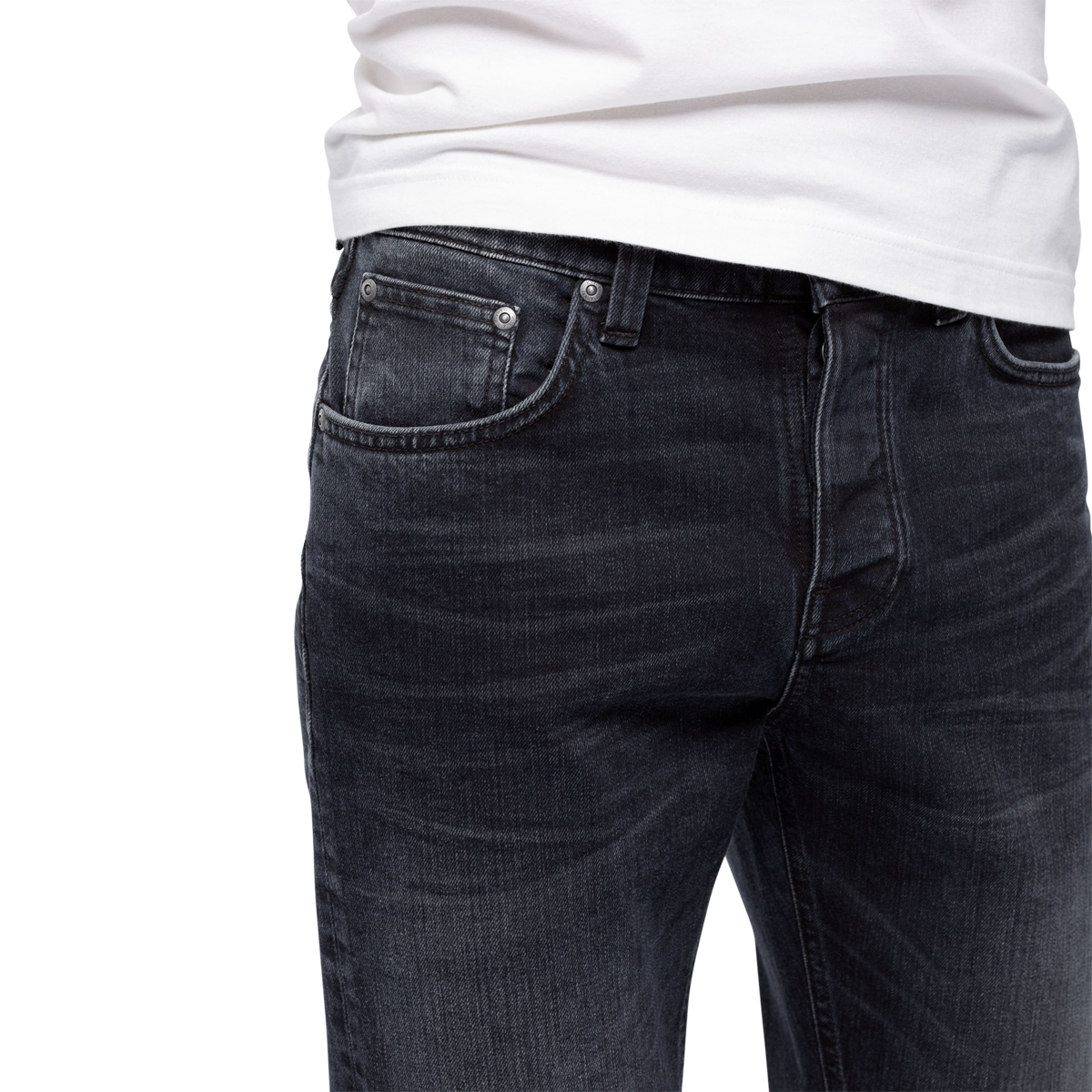 Nudie Jeans Co Steady Eddie II Blackend Blues L32
