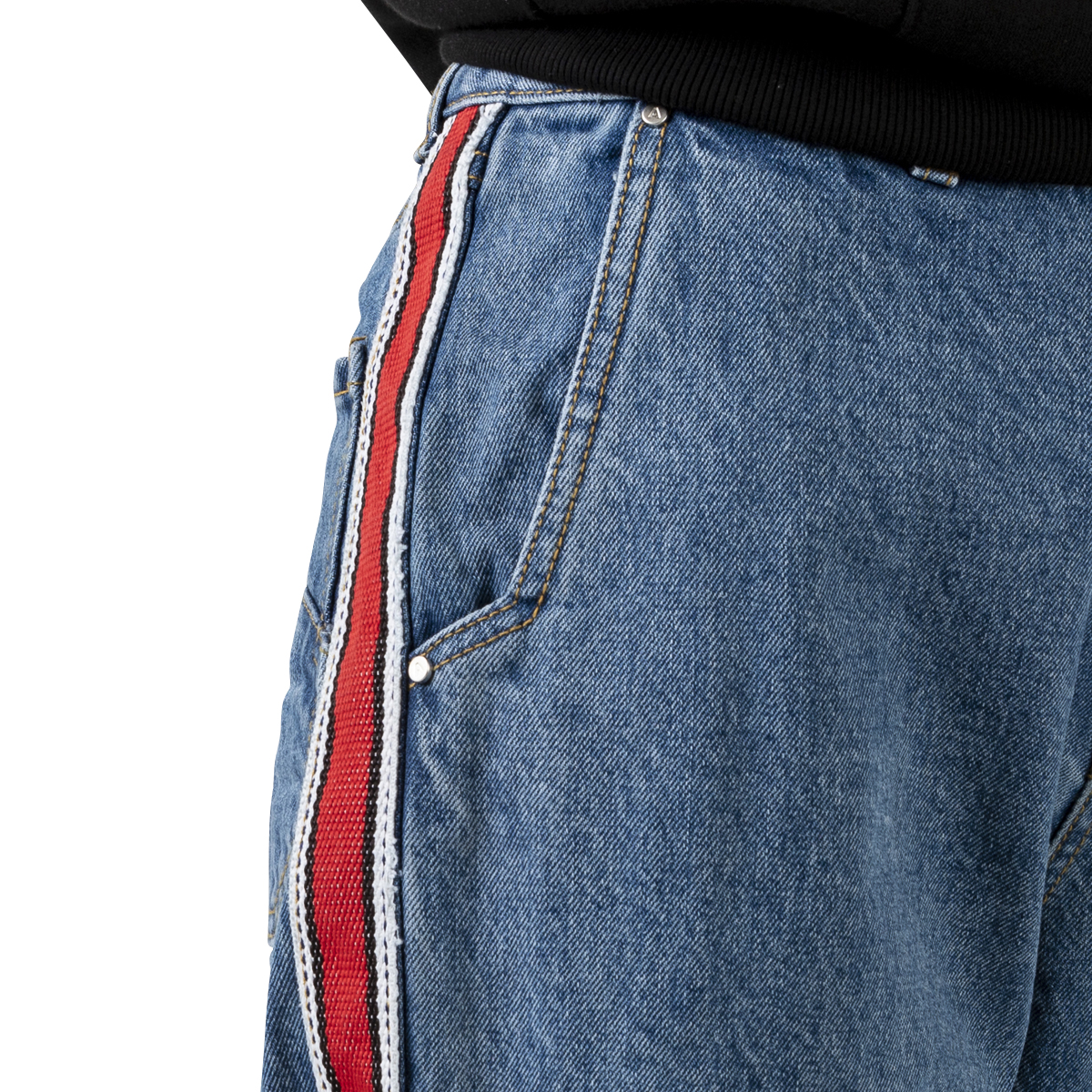 ADER Error Side-Stripe Cropped Jeans