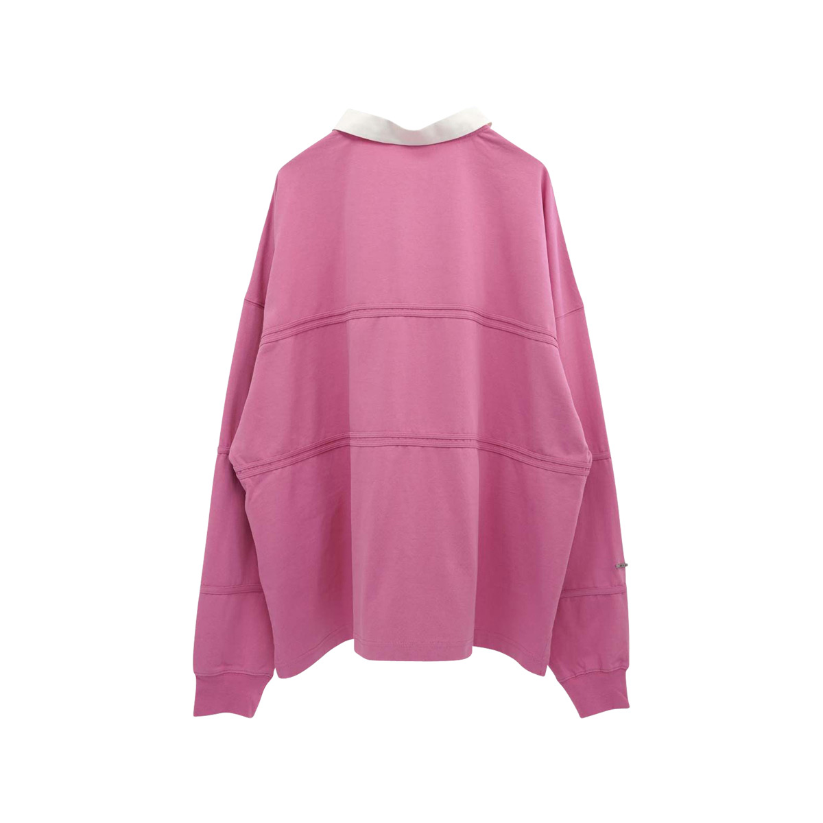トップス WE11DONE Logo Rugby Shirt Pink WE11DONE Logo Rugby Shirt Pink