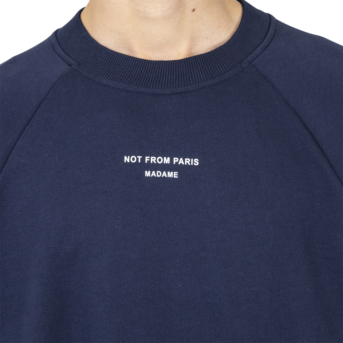 Drôle Do Monsieur Slogan Sweatshirt Blue | SUBTYPE