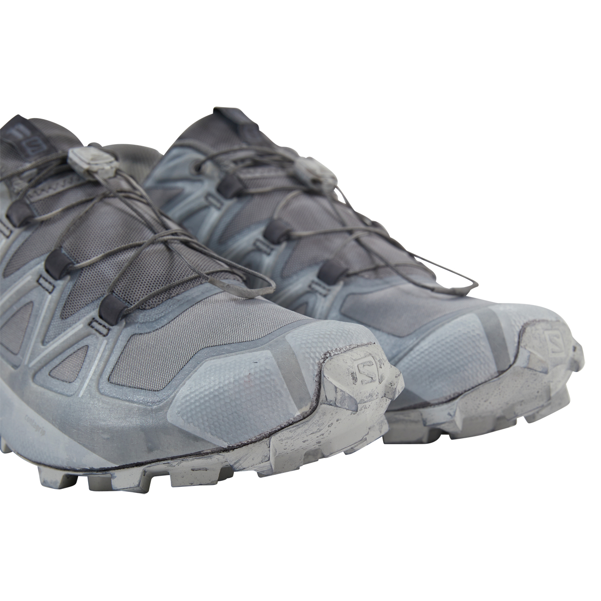 11 By Boris Bidjan Saberi X Salomon BAMBA 1.X Grey Toe Detail