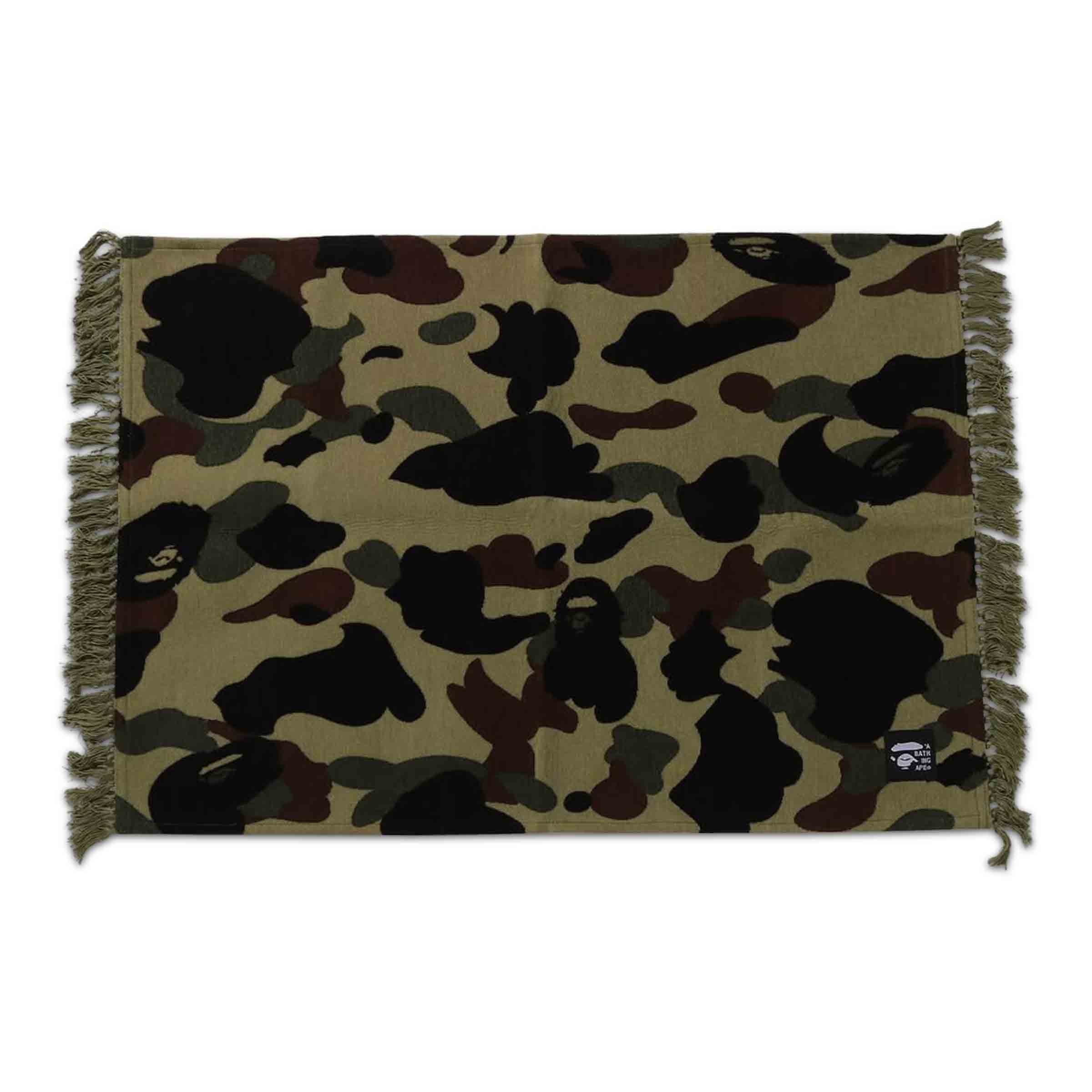 新品　A BATHING APE 1ST CAMO JACQUARD RUG 1st Camo Jacquard Rug Green | SUBTYPE