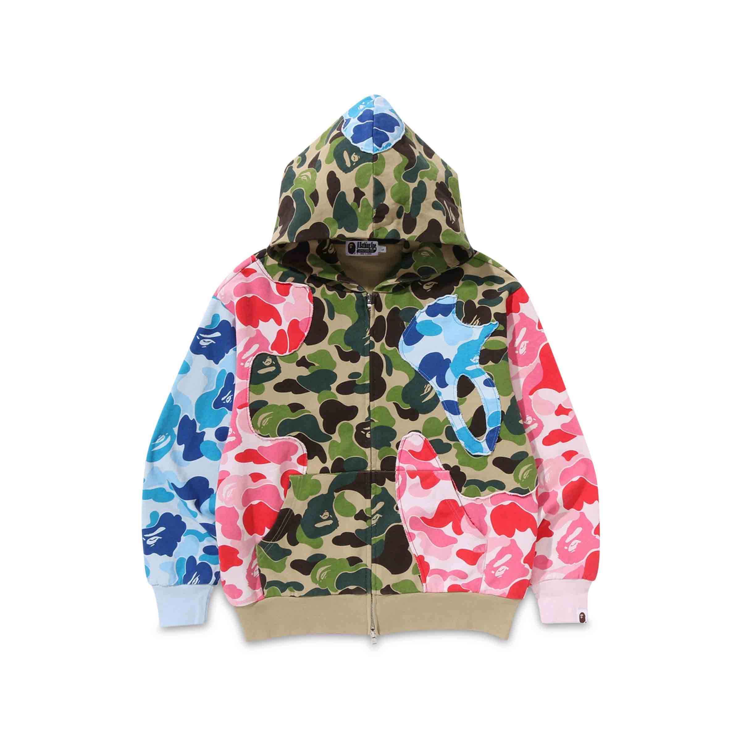Abc Camo Patchwork Relaxed Zip Hoodie Multi | SUBTYPE