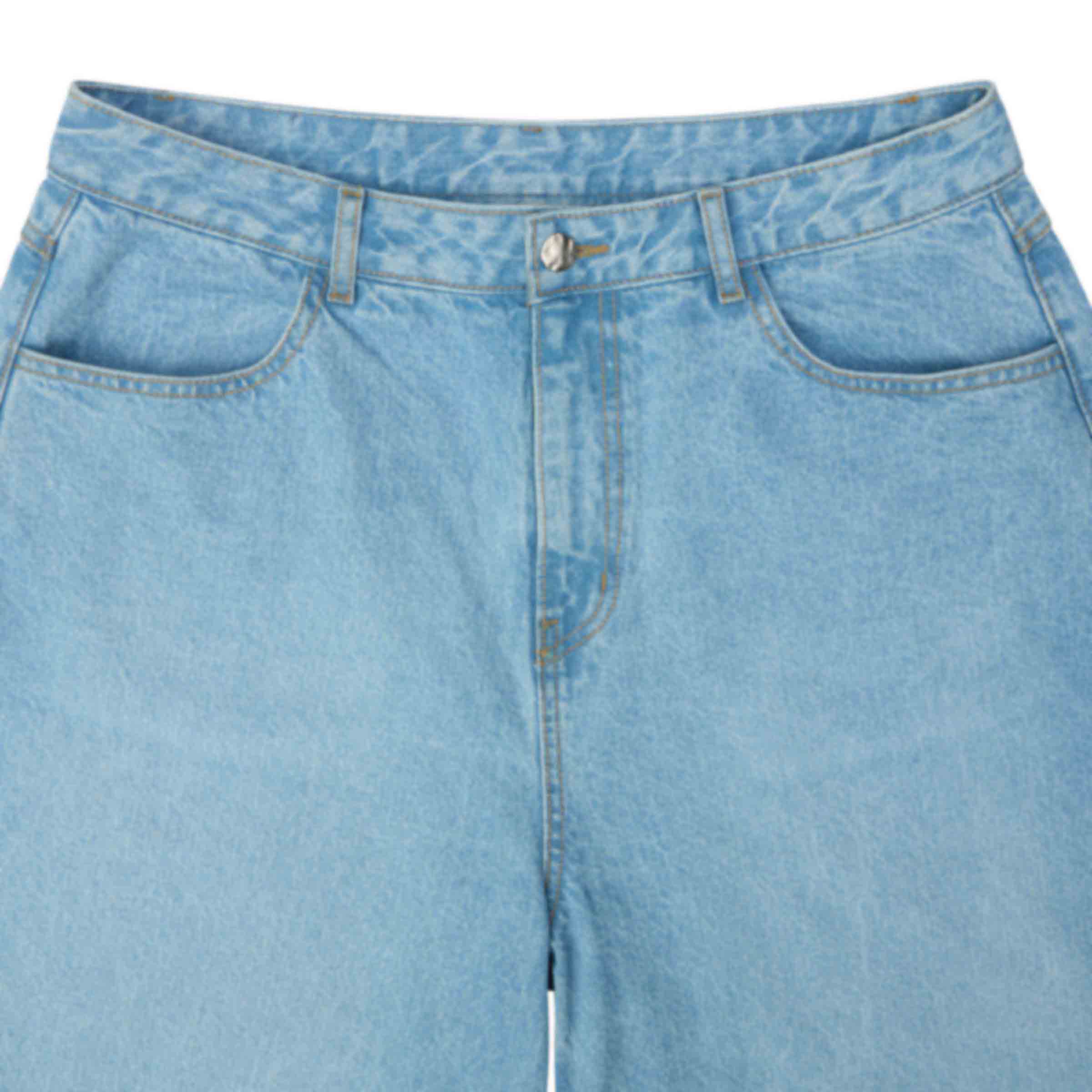 パンツ adererror TRS Tag short jeans 01 SV Tag Short Jeans 01 Sky Blue | SUBTYPE