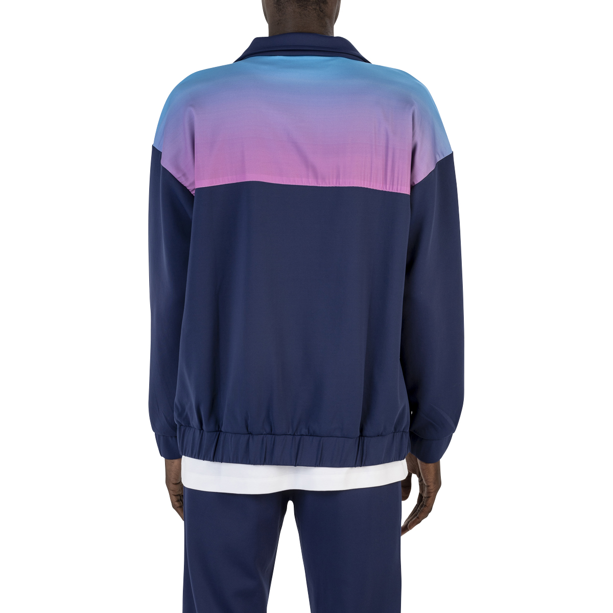 Drôle De Monsieur Shaded Satin Track Jacket