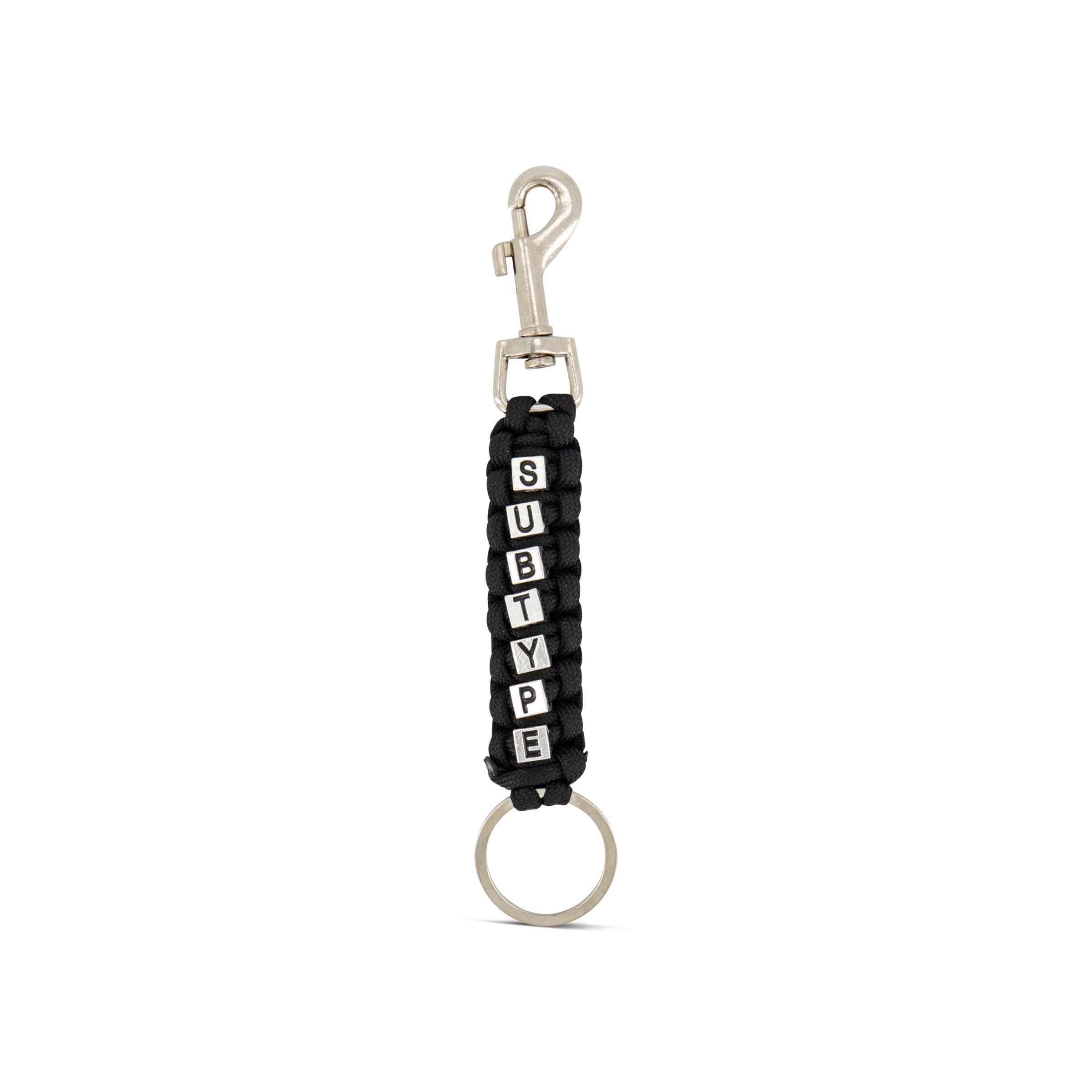 Rope Key Ring Black Grey | SUBTYPE