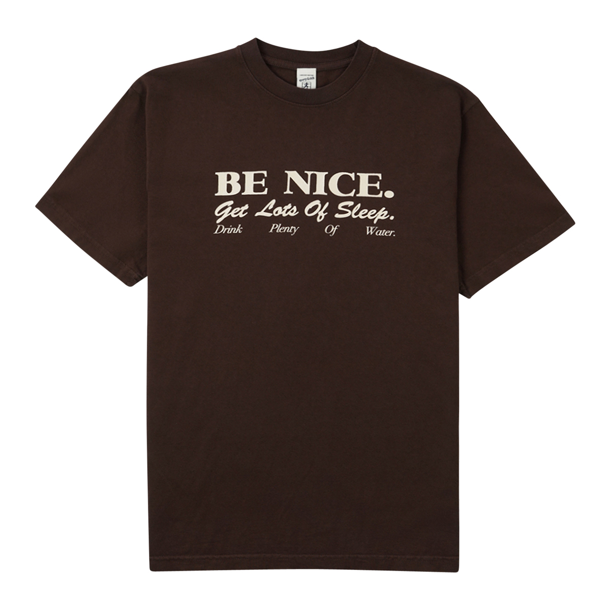 Be Nice TShirt Chocolate/White SUBTYPE