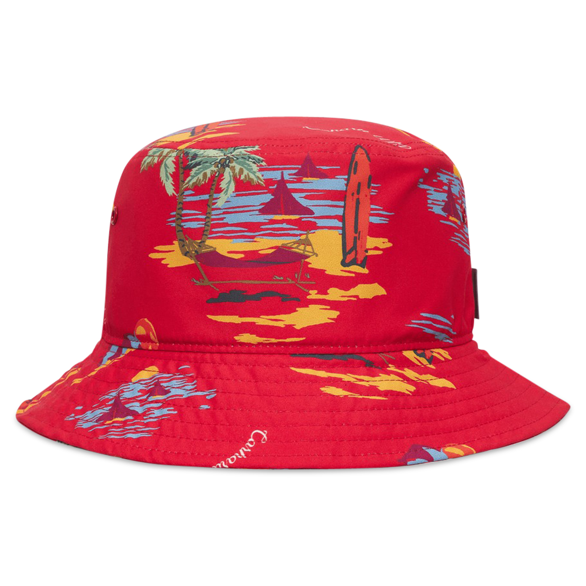 Beach Bucket Hat Beach Print/Etna Red SUBTYPE