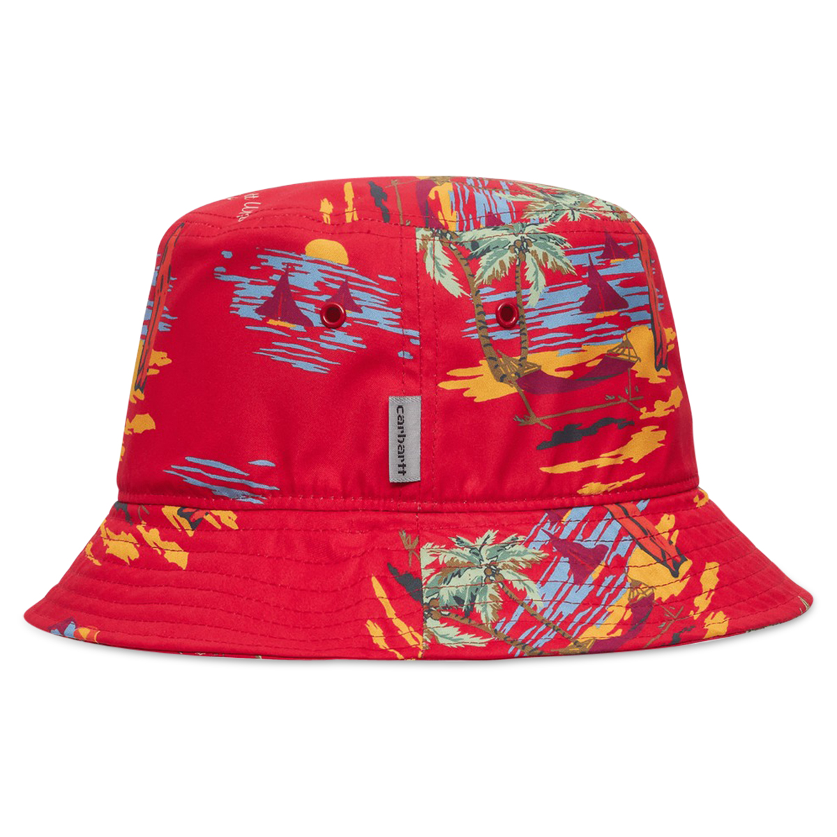 Beach Bucket Hat Beach Print/Etna Red SUBTYPE