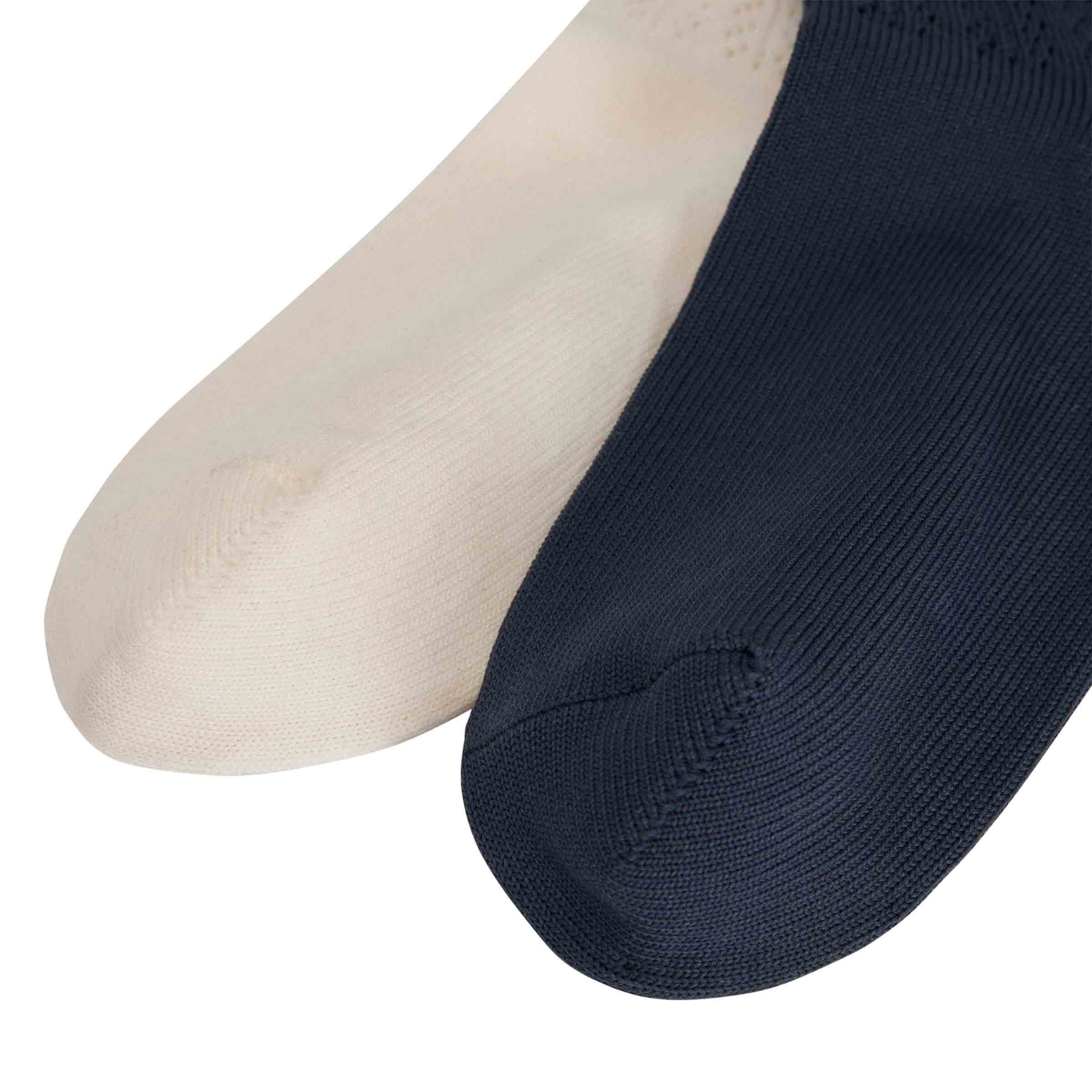 Wales Bonner Crochet Hi Sock Chalk White/Night Brown | SUBTYPE