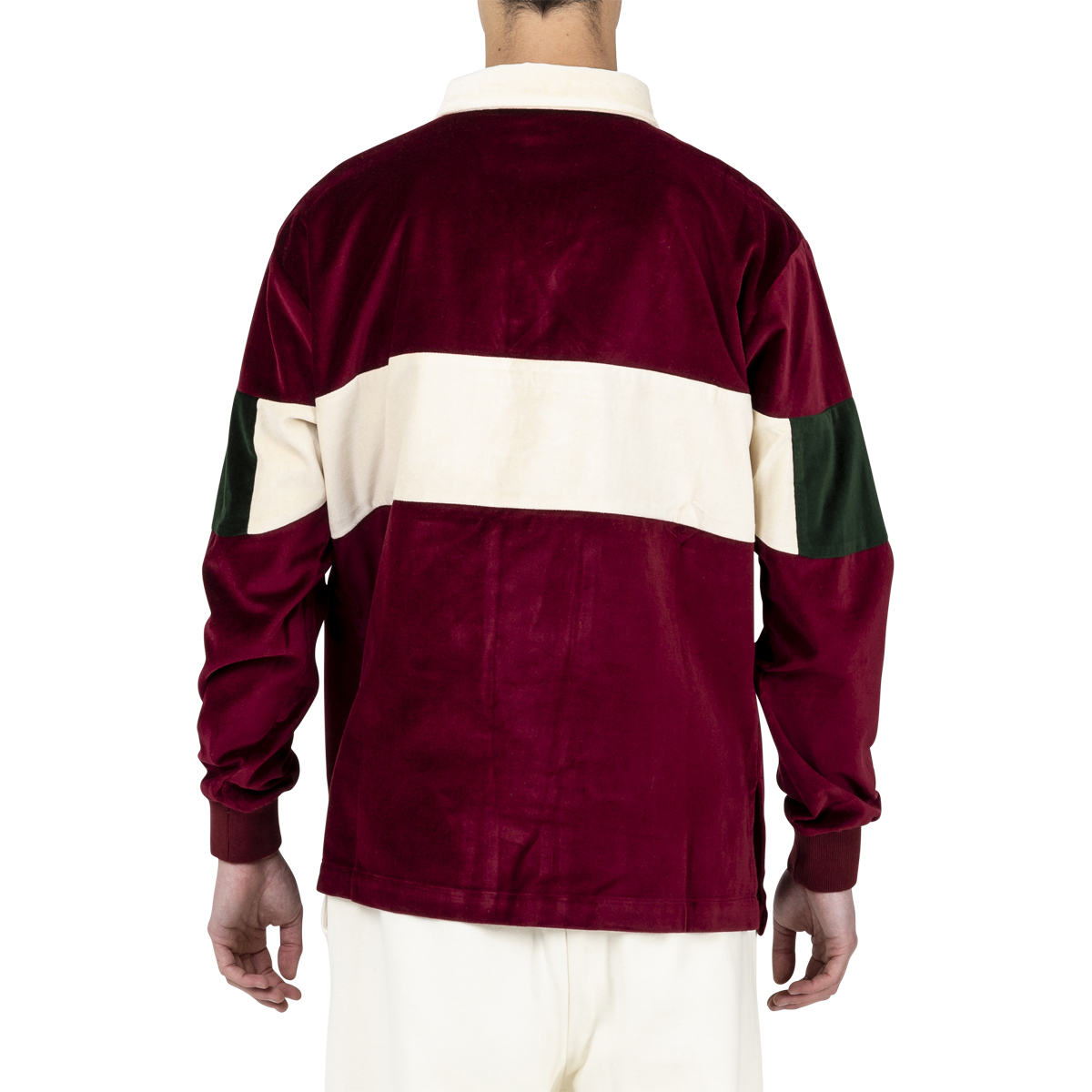 Drôle De Monsieur Velvet Paneled Poloshirt
